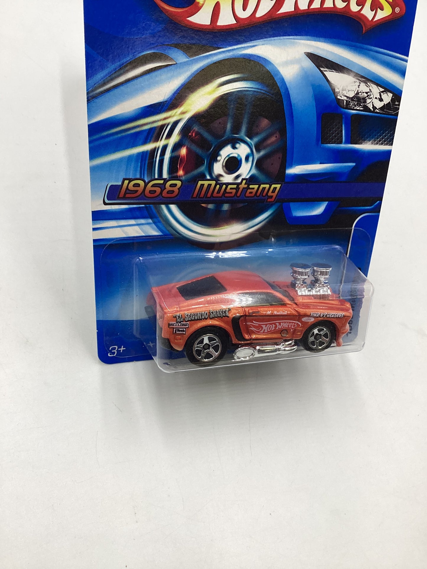 2006 Hot Wheels #128 1968 Mustang Tooned Orange 24B