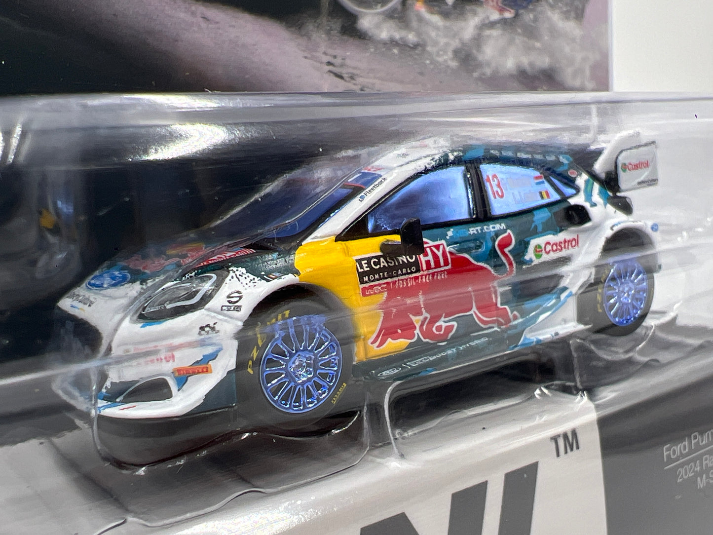 Mini GT #974 CHASE Ford Puma Rally1 #13 2024 Rally Monte Carlo M-Sport Ford WRT Red Bull