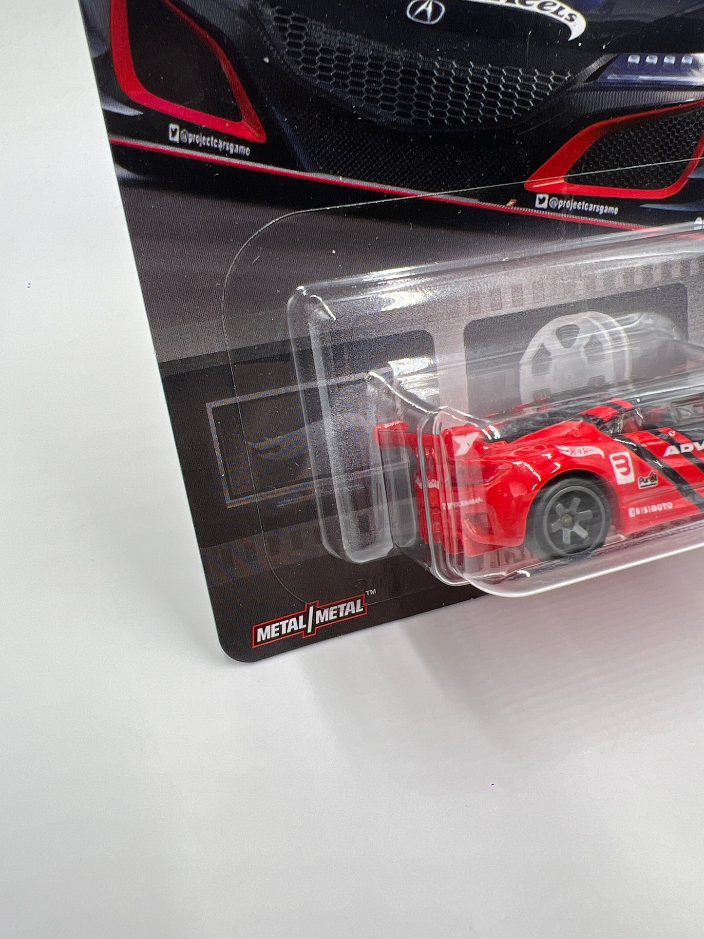 Hot Wheels Premium Project Cars 2 Acura NSX GT3 Advan W/Protector
