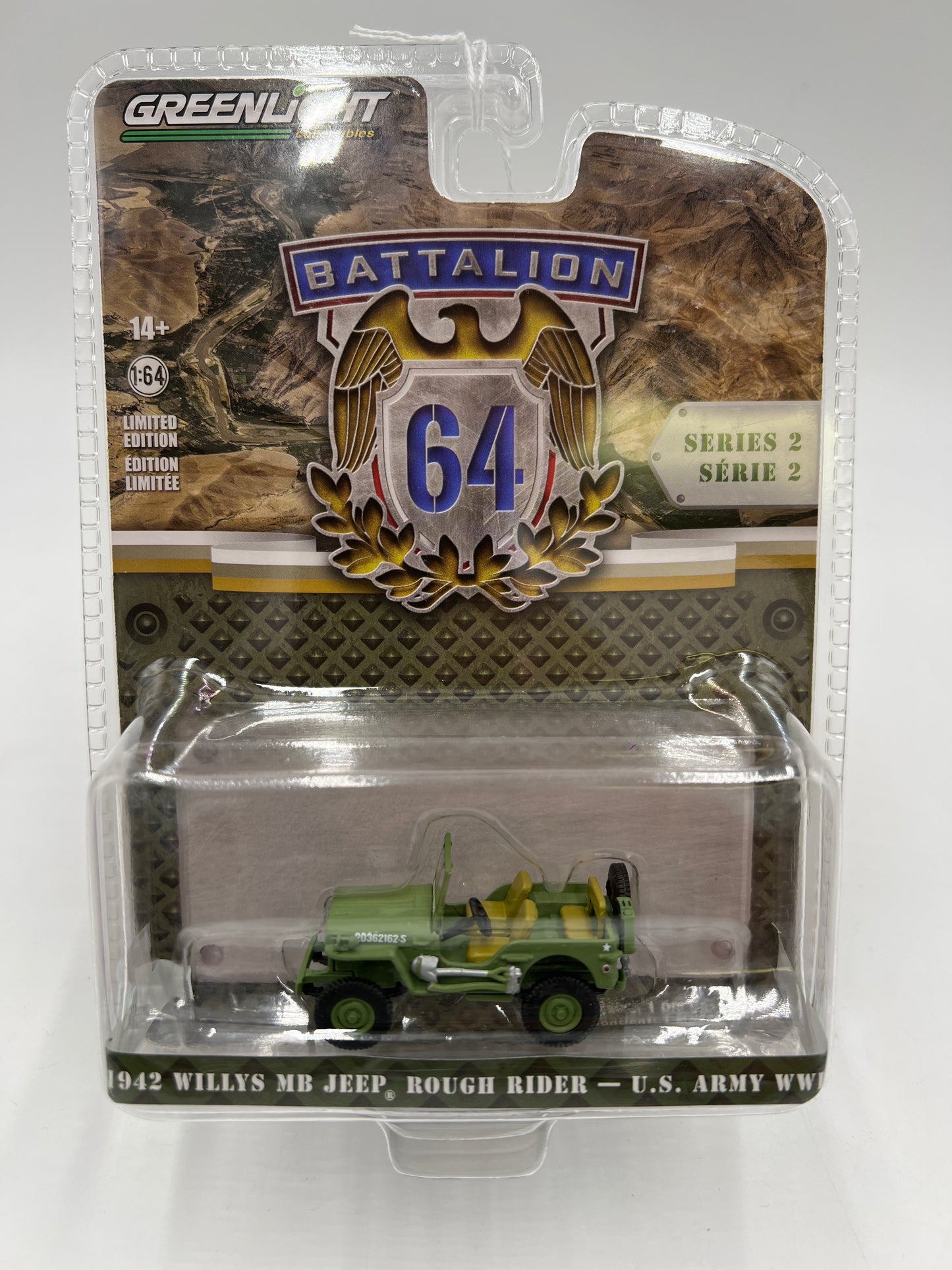 Greenlight Battalion 64 1942 Willys MB Jeep Rough Rider U.S Army WWII