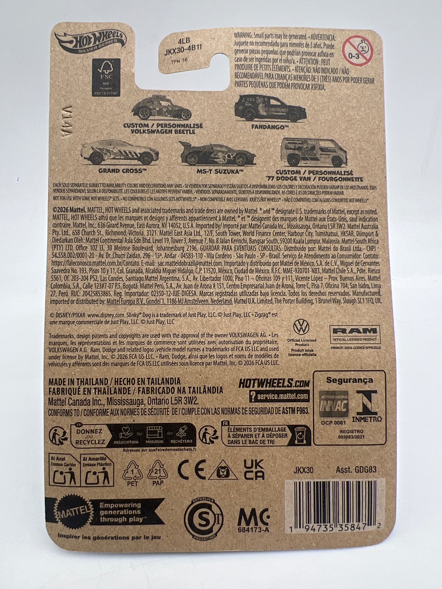 2026 Hot Wheels Silver Series Toy Story 5 #1 Slinky Dog Custom Volkswagen Beetle
