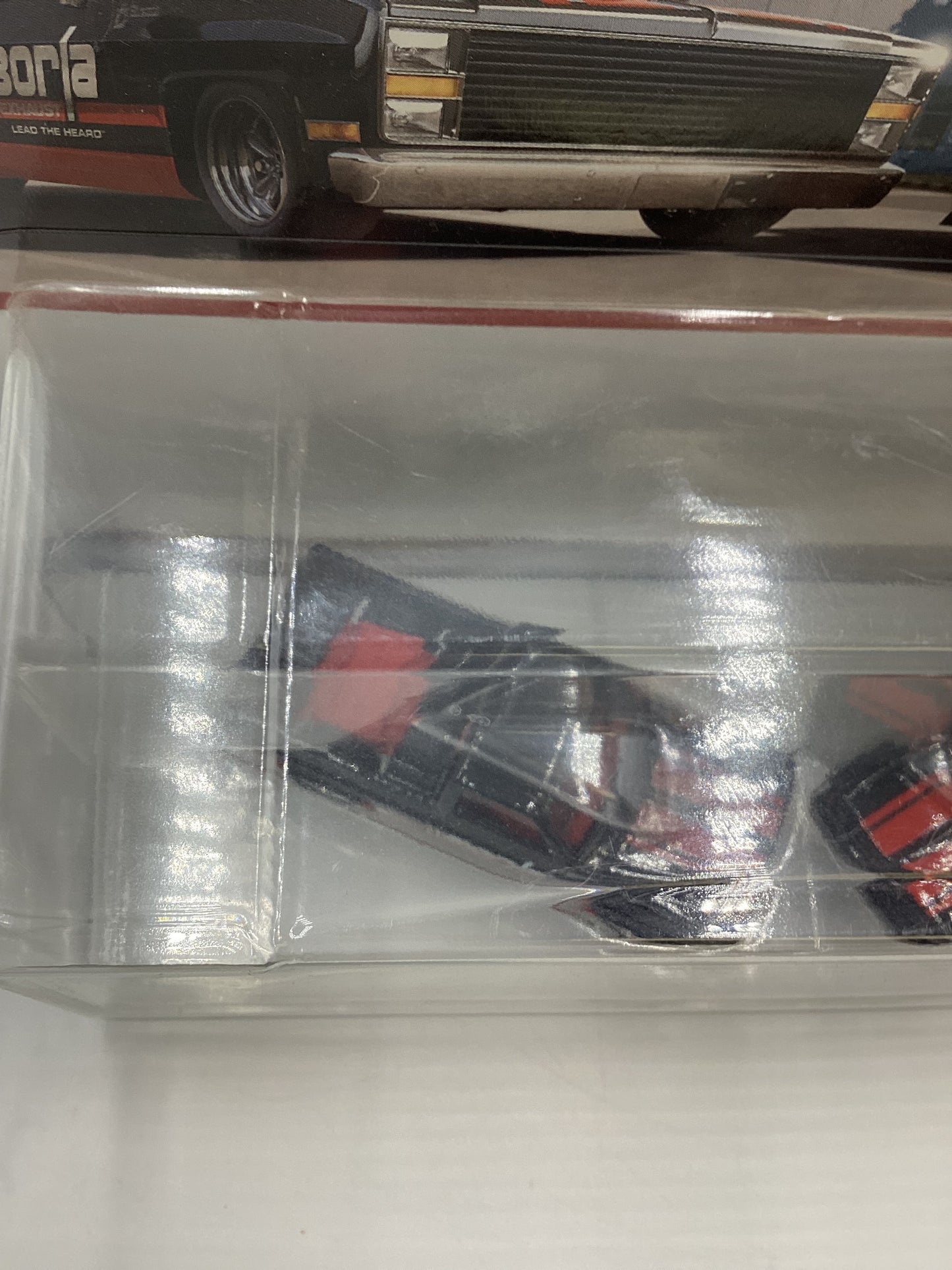 Hot Wheels Premium Target 2 Pack Borla 83 Chevy Silverado 91 GMC Syclone W/Protector