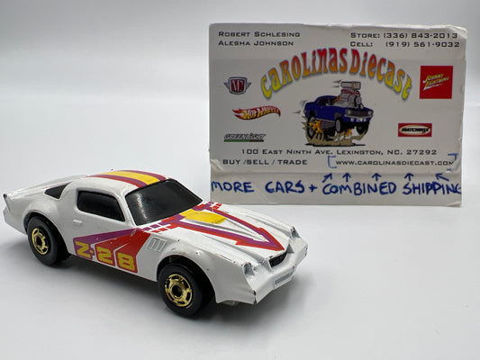 Hot Wheels Blackwall 1982 Chevy Camaro Z-28 White GHO Wheels Loose