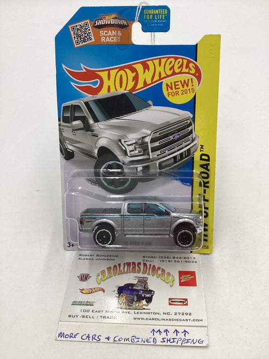 2015 Hot Wheels Off Road #119 15 Ford F 150 Silver 34A