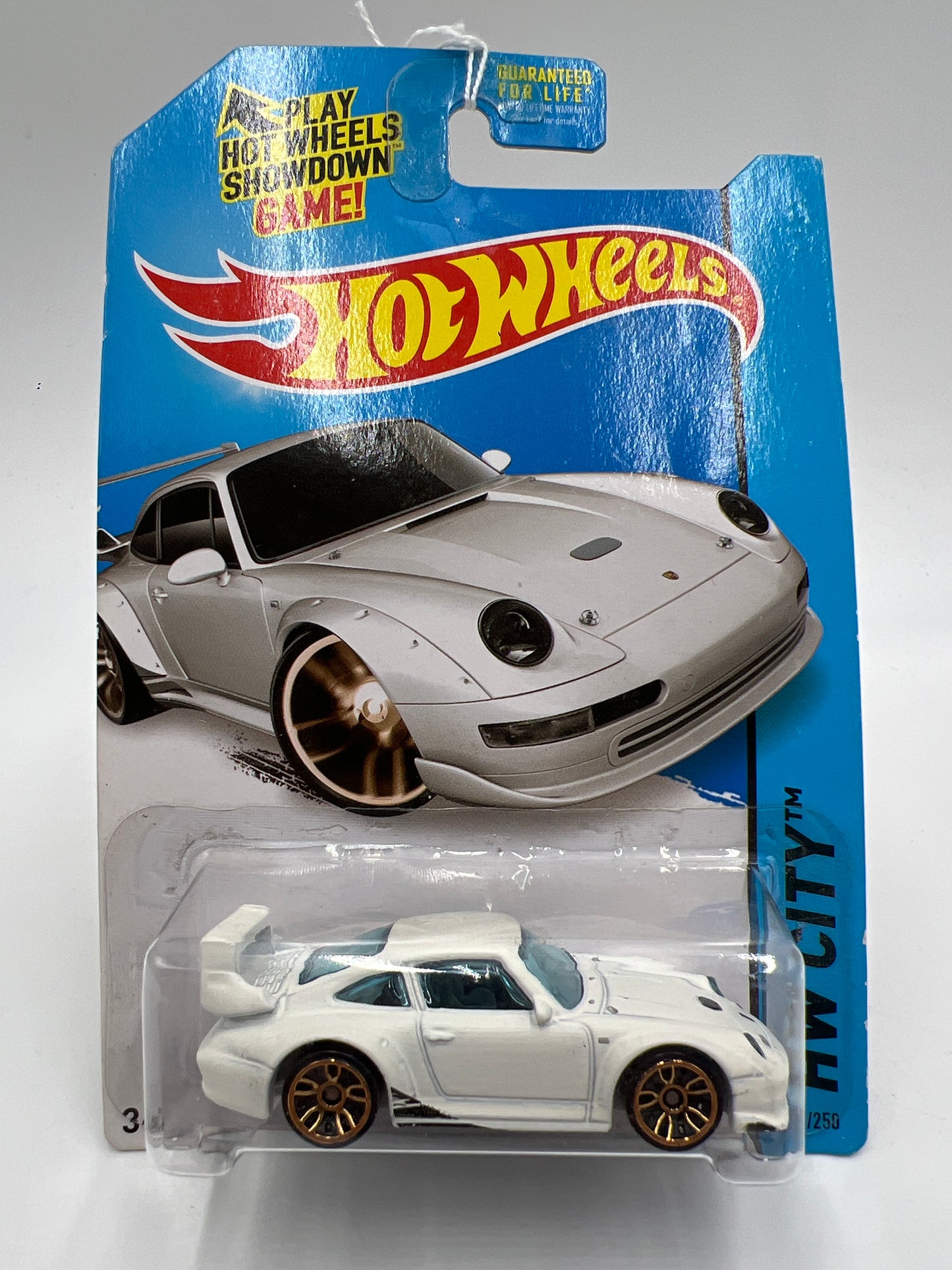 2014 Hot Wheels City #27 Porsche 993 GT2 White