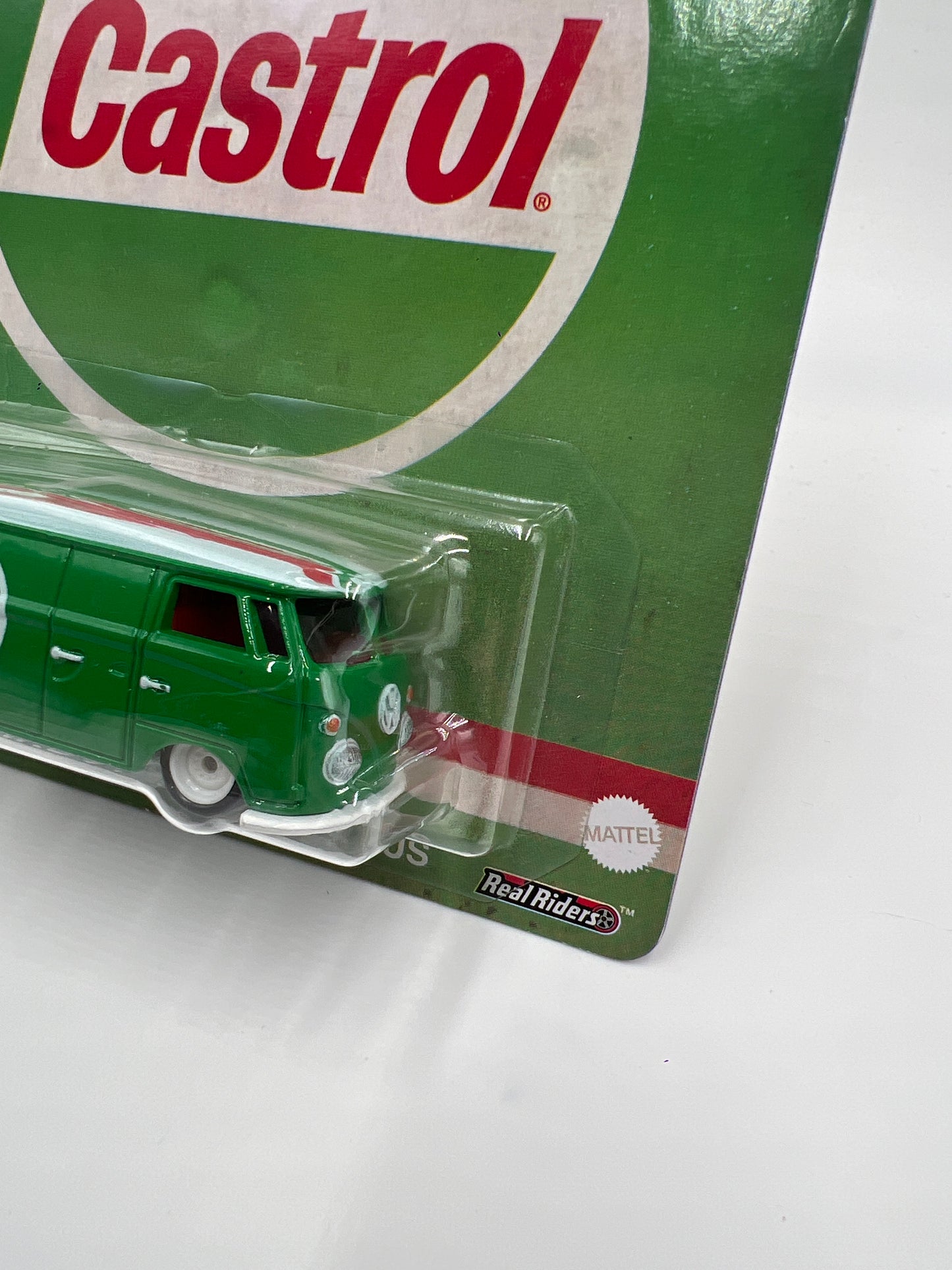 Hot Wheels Premium Vintage Oil #1 Volkswagen T1 Panel Bus Green Castrol 258C