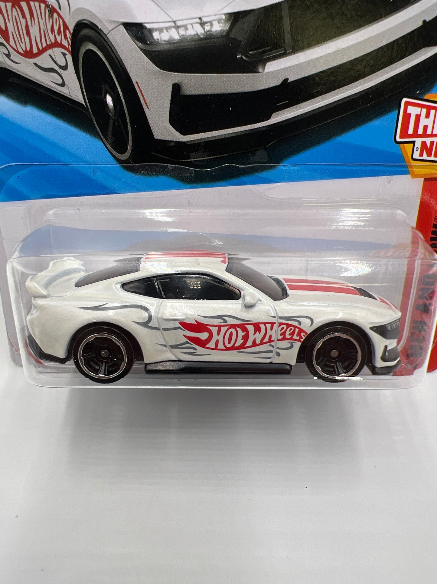 2025 Hot Wheels L Case Then And Now #219 Ford Mustang Dark Horse White 21C