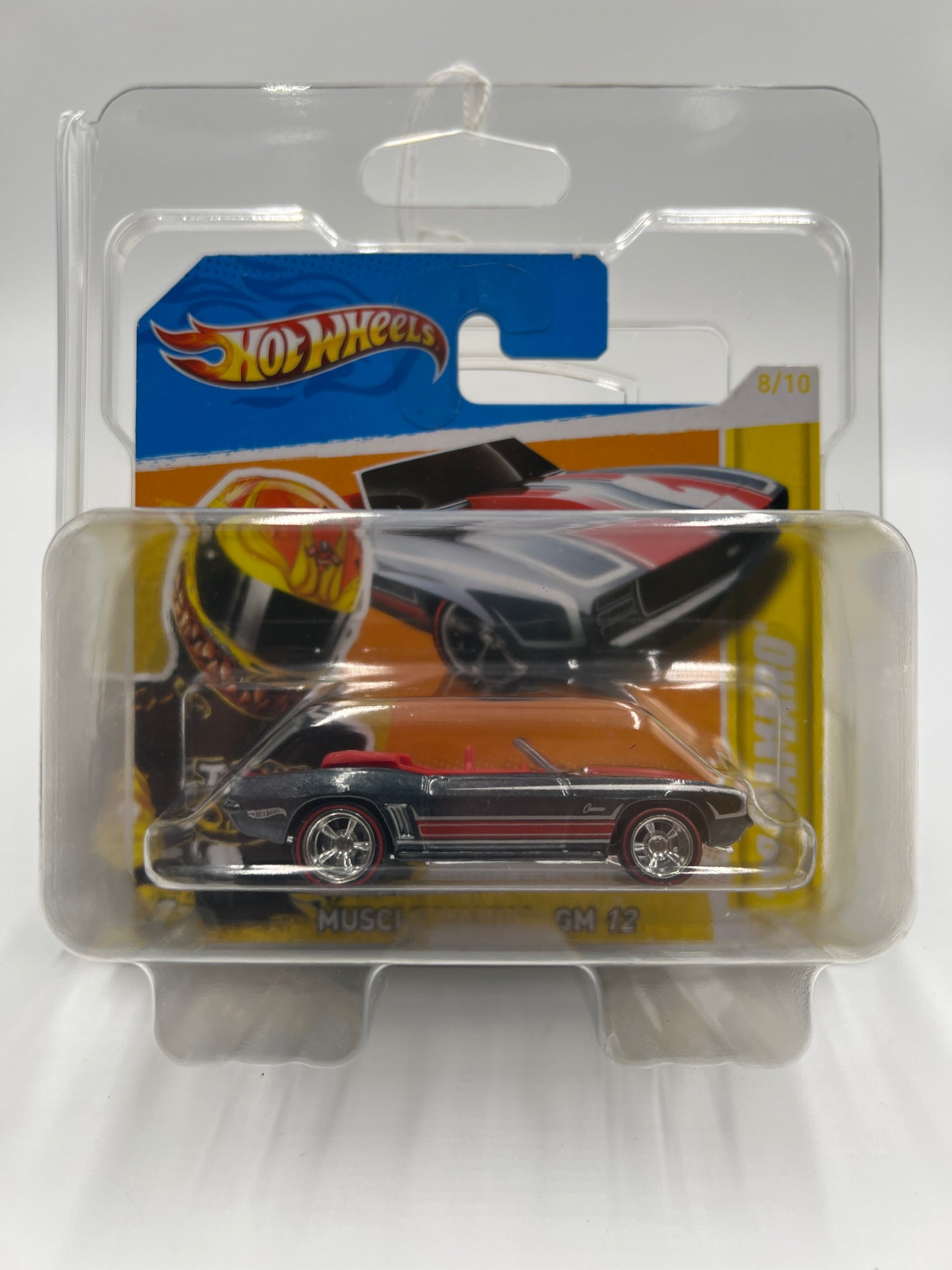 2012 Hot Wheels Super Treasure Hunt #108 69 Camaro Short Card W/Protector VHTF