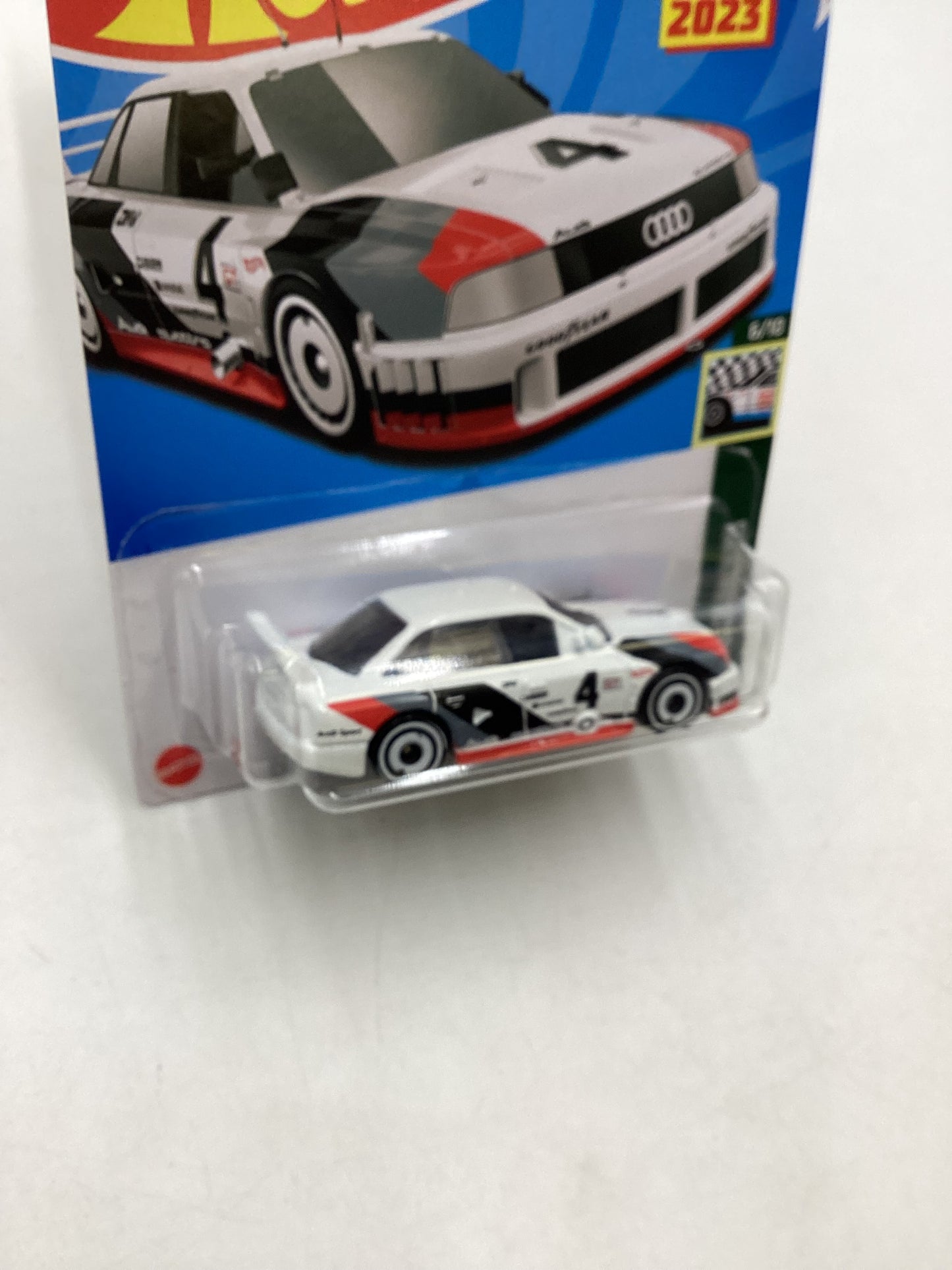 2023 Hot wheels #077 White Audi 90 Quattro 106A