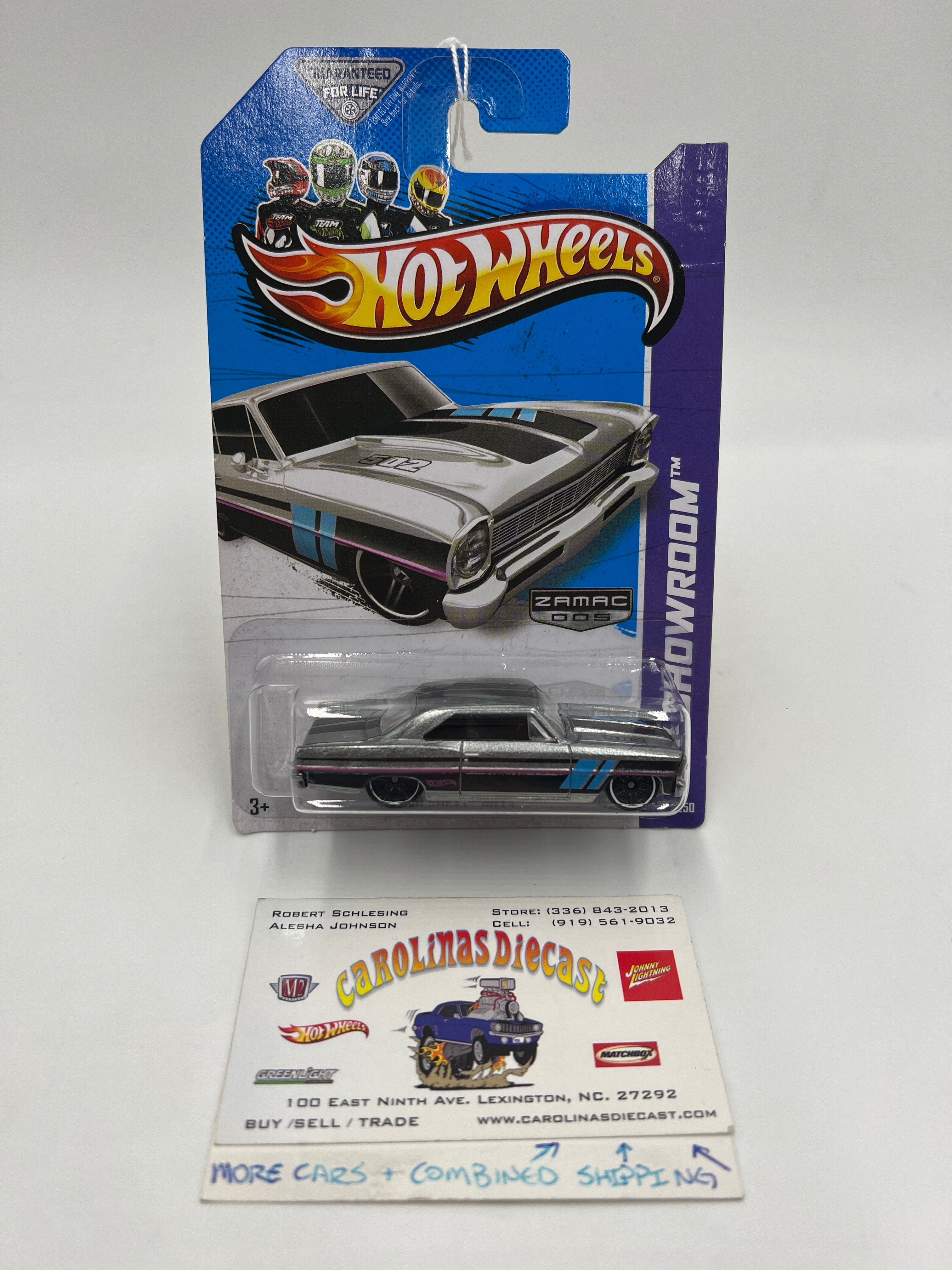 Vamovamovxs 2013 Hot Wheels Walmart Exclusive Zamac 5 #231 66 Chevy Nova 148C