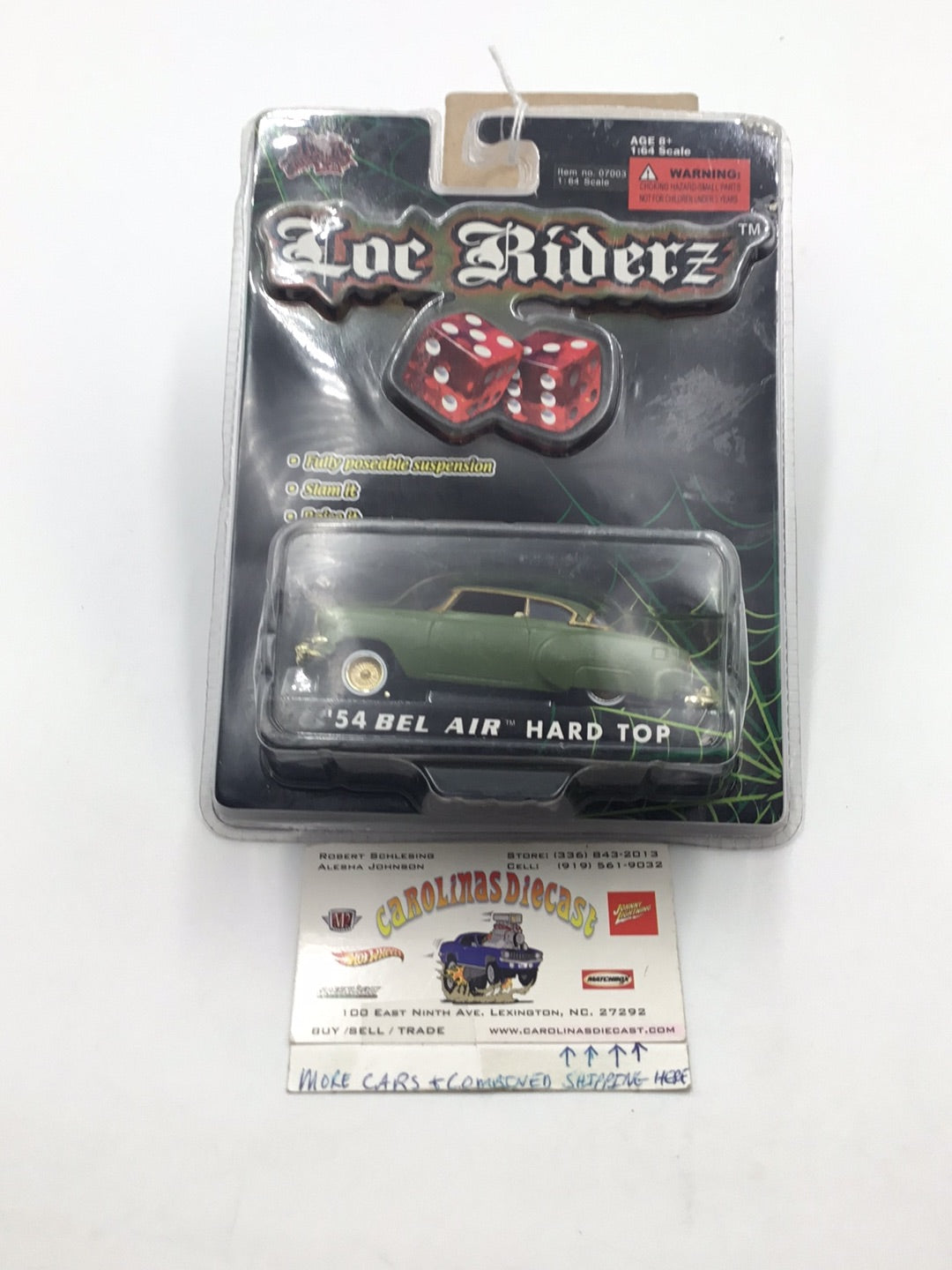 Loc Riderz 54 Bel Air Hard Top with poseable suspension