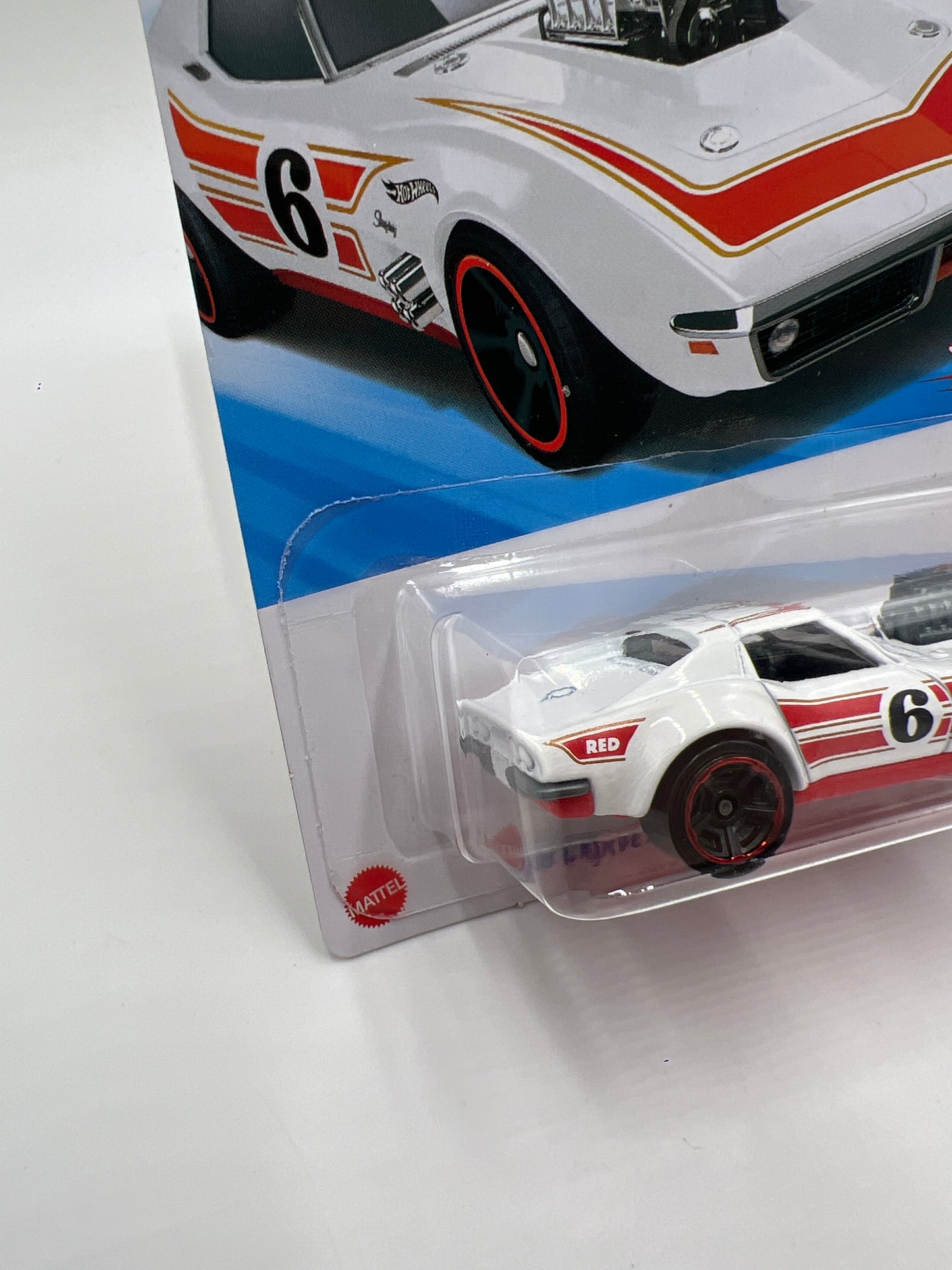 2025 Hot Wheels Target Exclusive Red Edition #134 68 Corvette Gas Monkey Garage White 143C