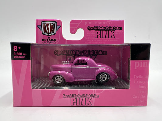M2 Machines Walmart Exclusive Special Order Paint 1941 Willys Coupe Pink S110