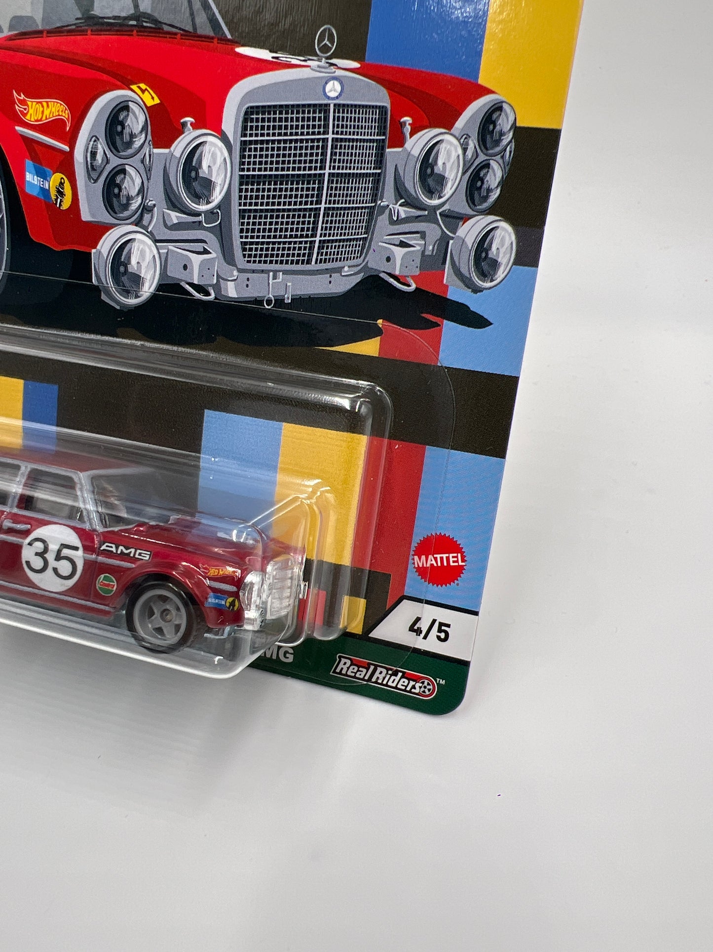 2021 Hot Wheels Car Culture Deutschland Design #4 Mercedes-Benz 300 SEL 6.8 AMG Red 257D
