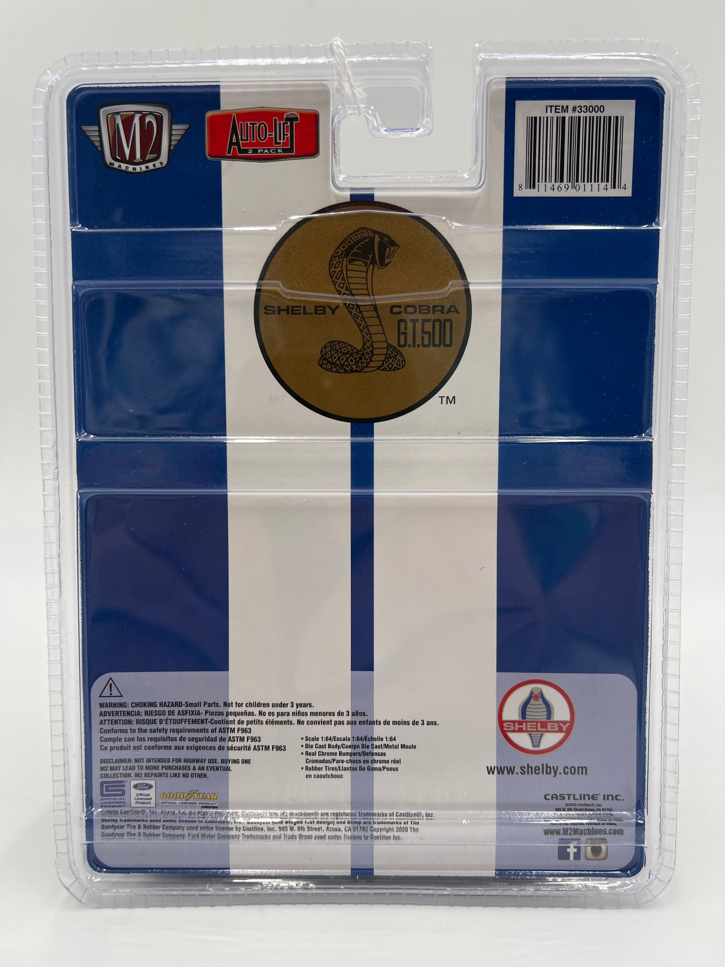 M2 Machines Auto-Lift 2 Pack 1967 Shelby G.T. 500 R19 201G