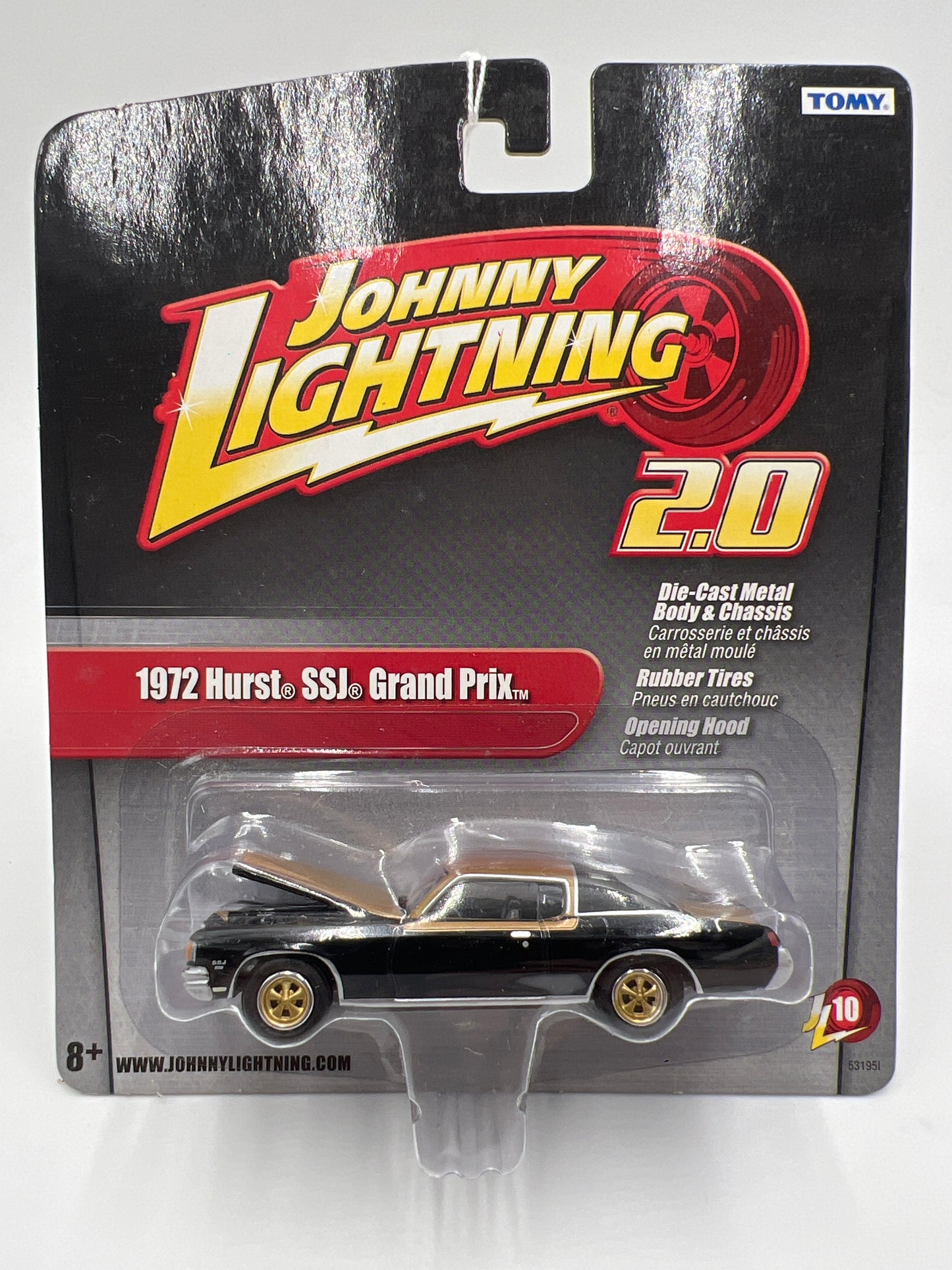 Johnny Lightning 2.0 Tomy Release #10 1972 Hurst SSJ Grand Prix Black/Gold