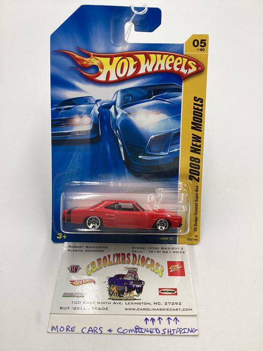 2008 Hot Wheels New Models #5 69 Dodge Coronet Super Bee Red 51F