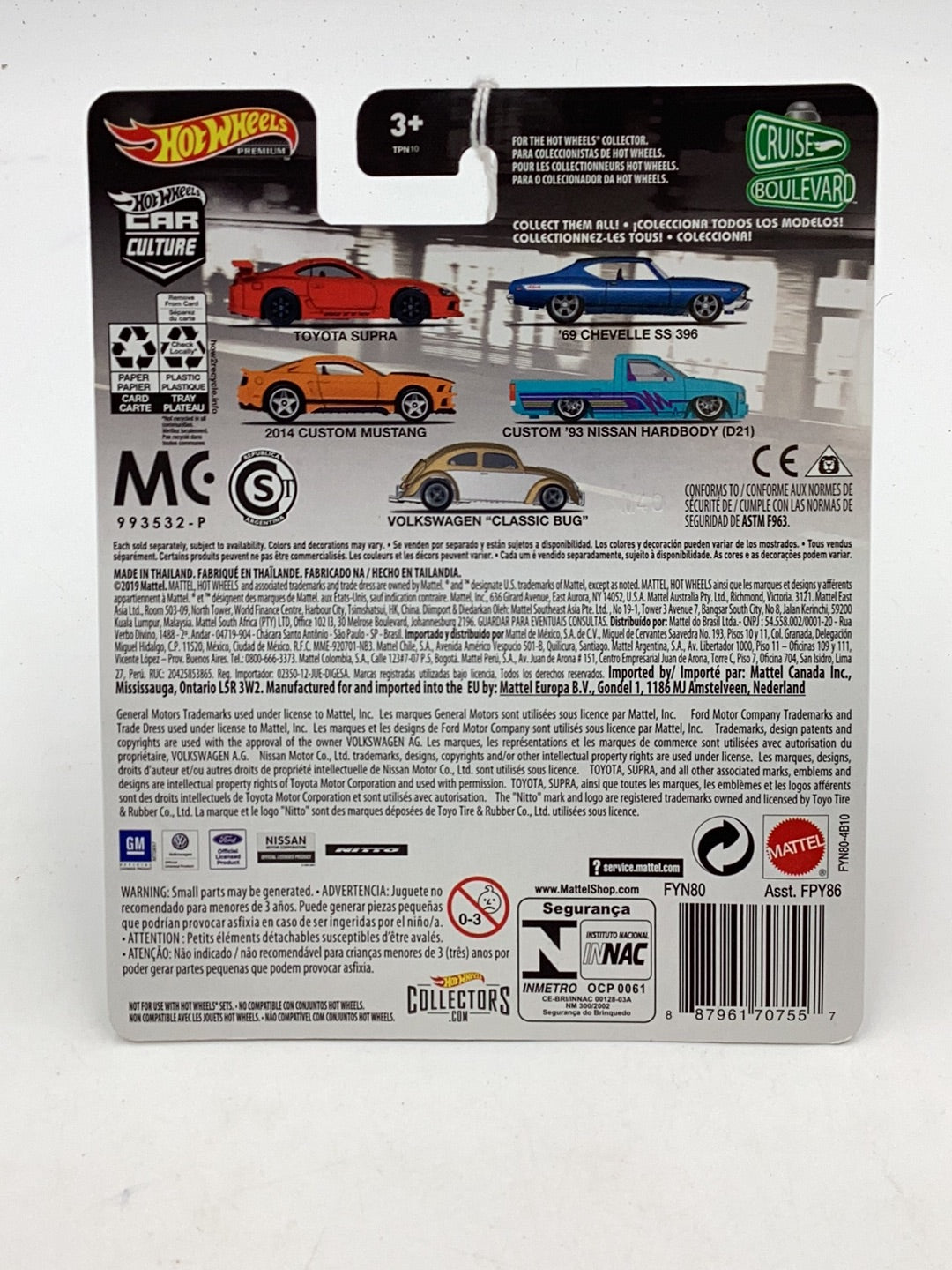 Hot Wheels car culture cruise boulevard Volkswagen Classic Bug 5/5