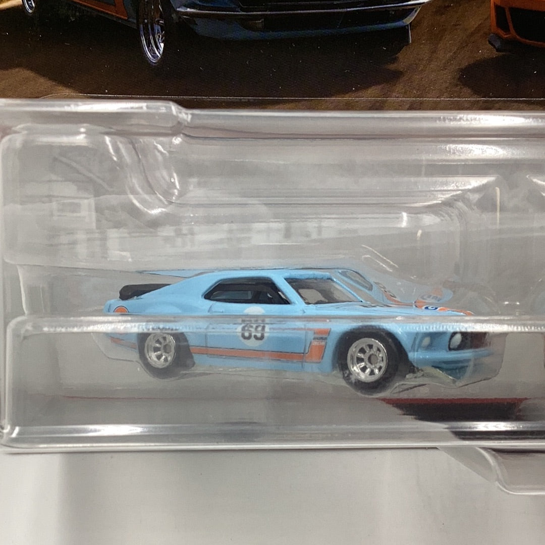 Hot wheels car culture team 2 pack target exclusive 1969 Ford Mustang Boss 302 2014 Custom Mustang 283E