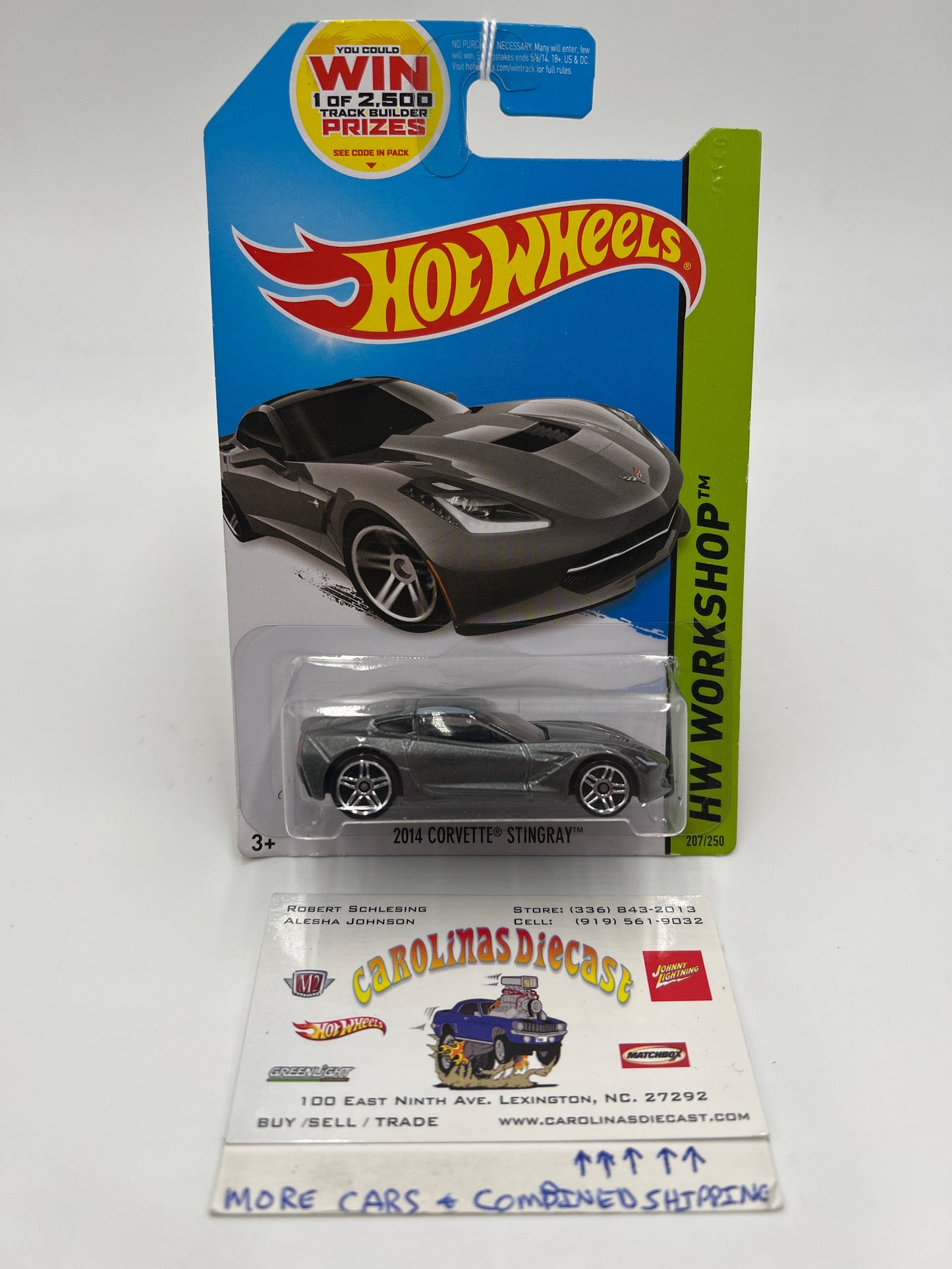 2014 Hot Wheels Workshop #207 2014 Corvette Stingray Gray 1C