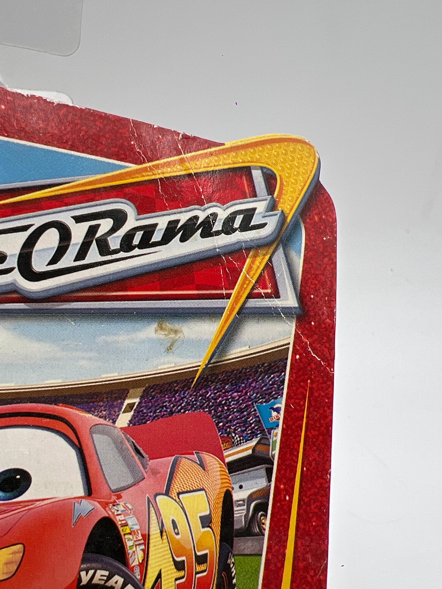 Disney Pixar The World Of Cars Race O Rama #73 CHASE Impound Lightning McQueen Bad Card