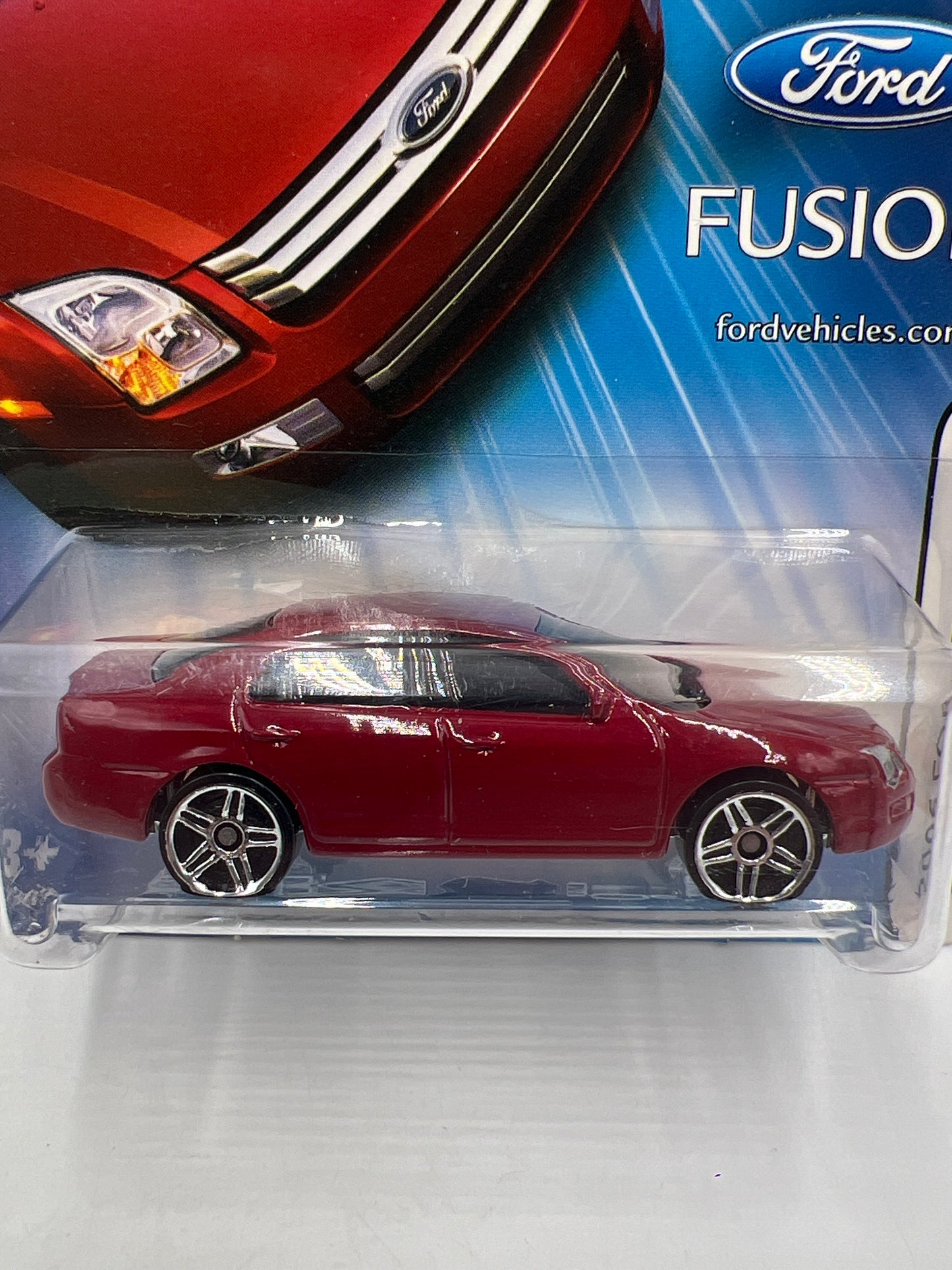 Hot Wheels Life In D Ford Dealer Promo 2006 Ford Fusion Red W/Protector