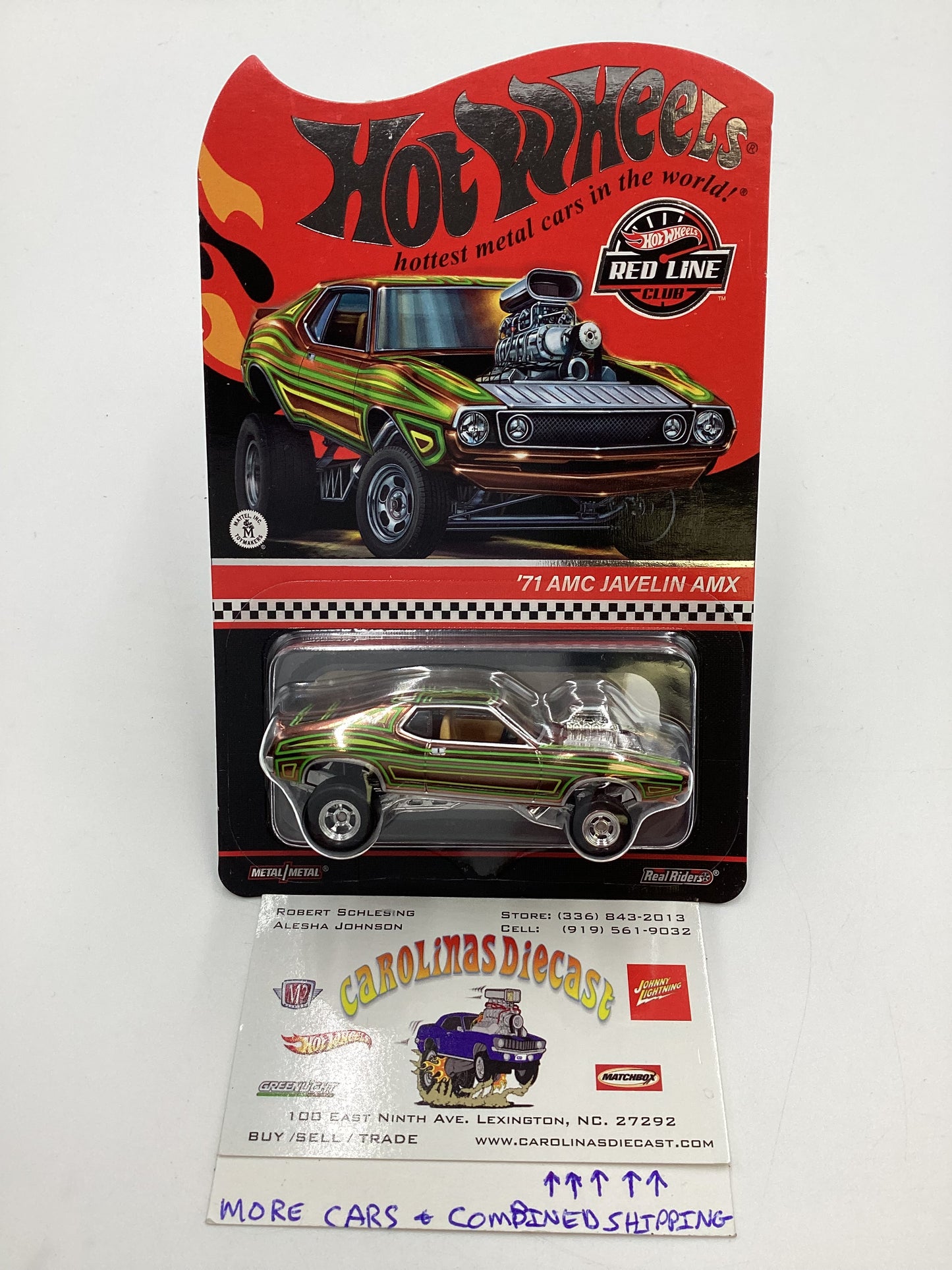 2024 Hot Wheels RLC #24942/30000 71 AMC Javelin AMX Copper/ Green