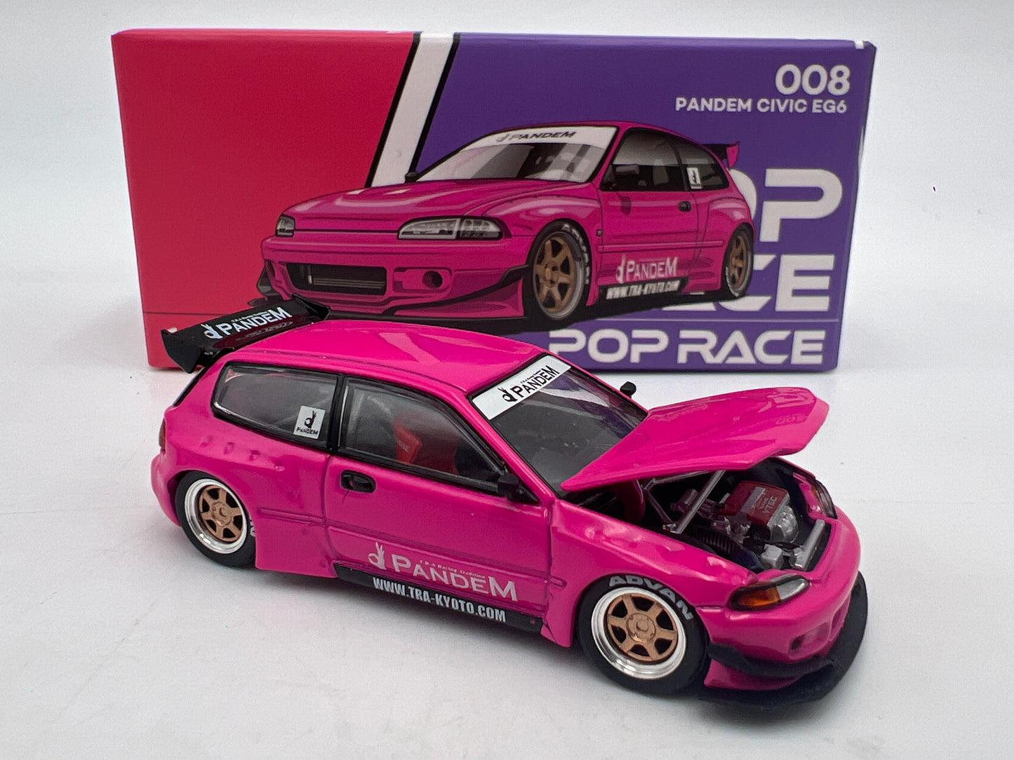 Pop Race #008 Pandem Honda Civic EG6 Pink