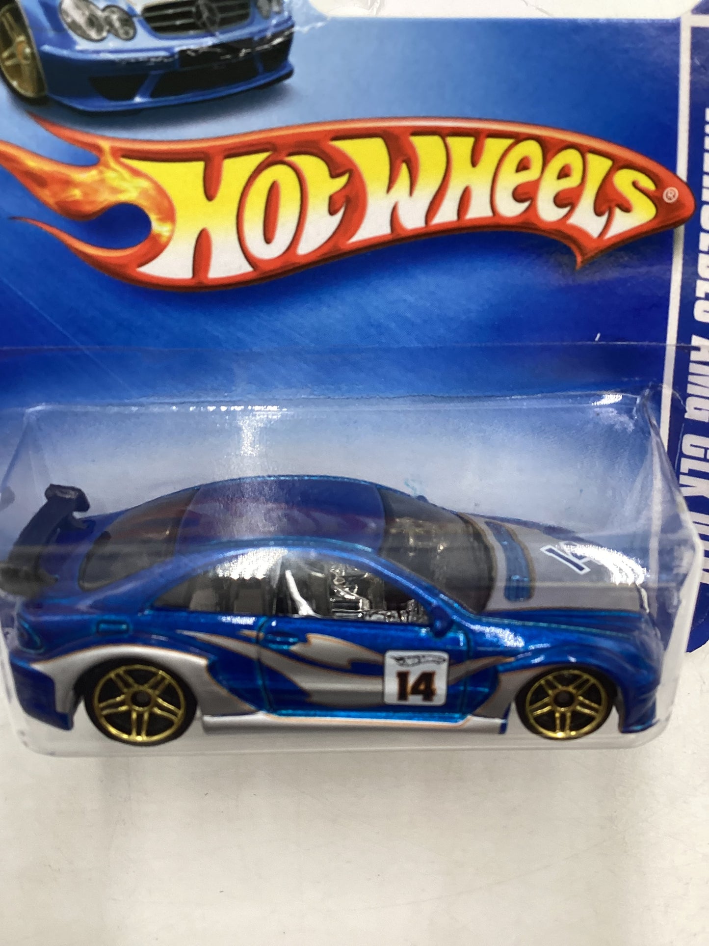 2009 Hot Wheels #152 Mercedes AMG CLK DTM Blue