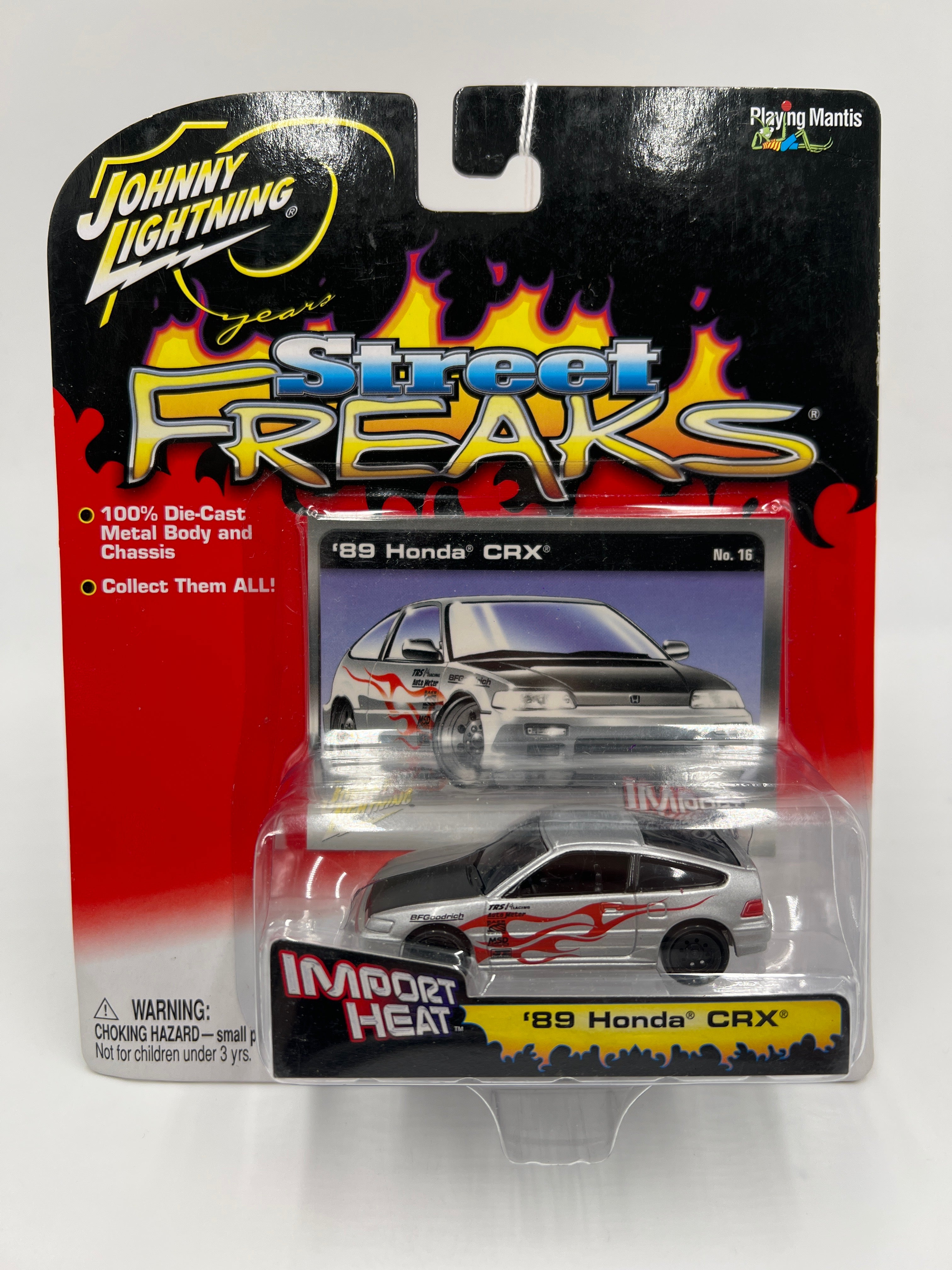 Johnny Lightning Street Freaks Import Heat #16 89 Honda CRX Silver