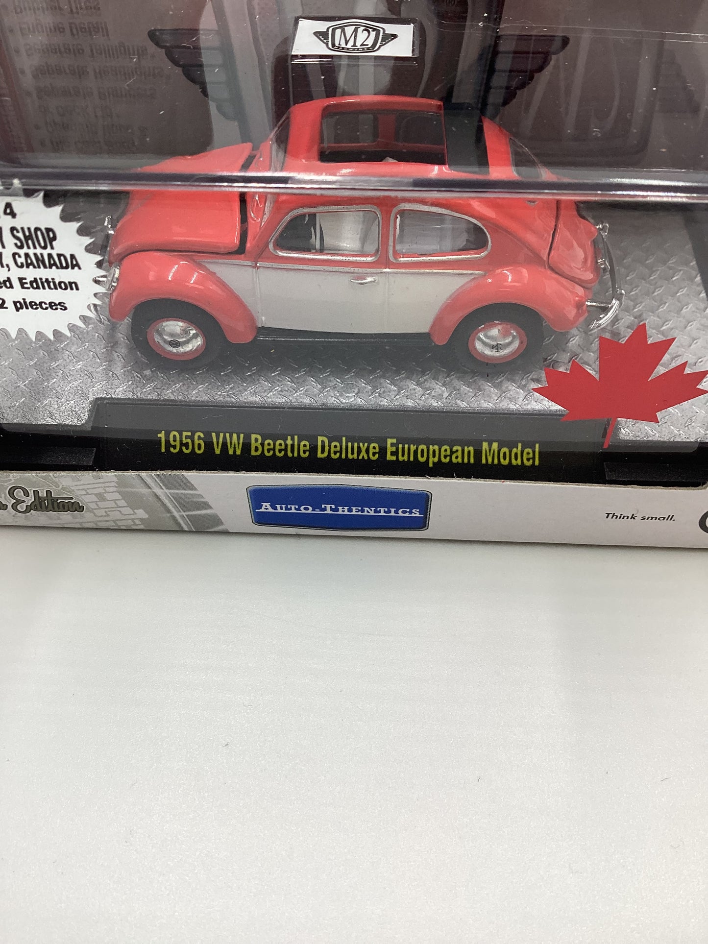 M2 Machines 2014 ATC Toy Shop Exclusive Premium Edition 1/492 1956 VW Beetle Deluxe European Model with protector