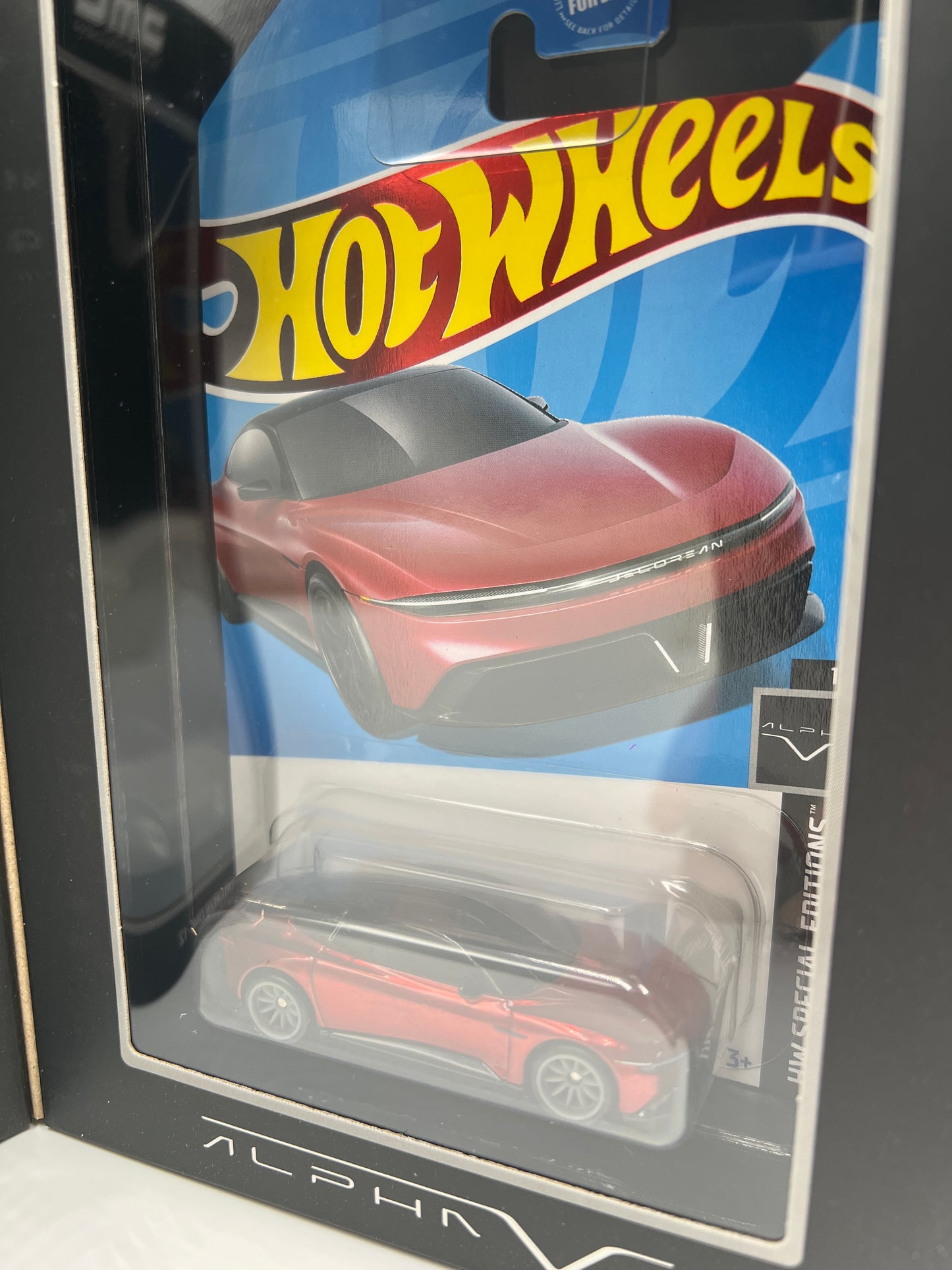 2023 Hot Wheels RLC Delorean DMC-12 Silver & Alpha5 Red Set W/Box