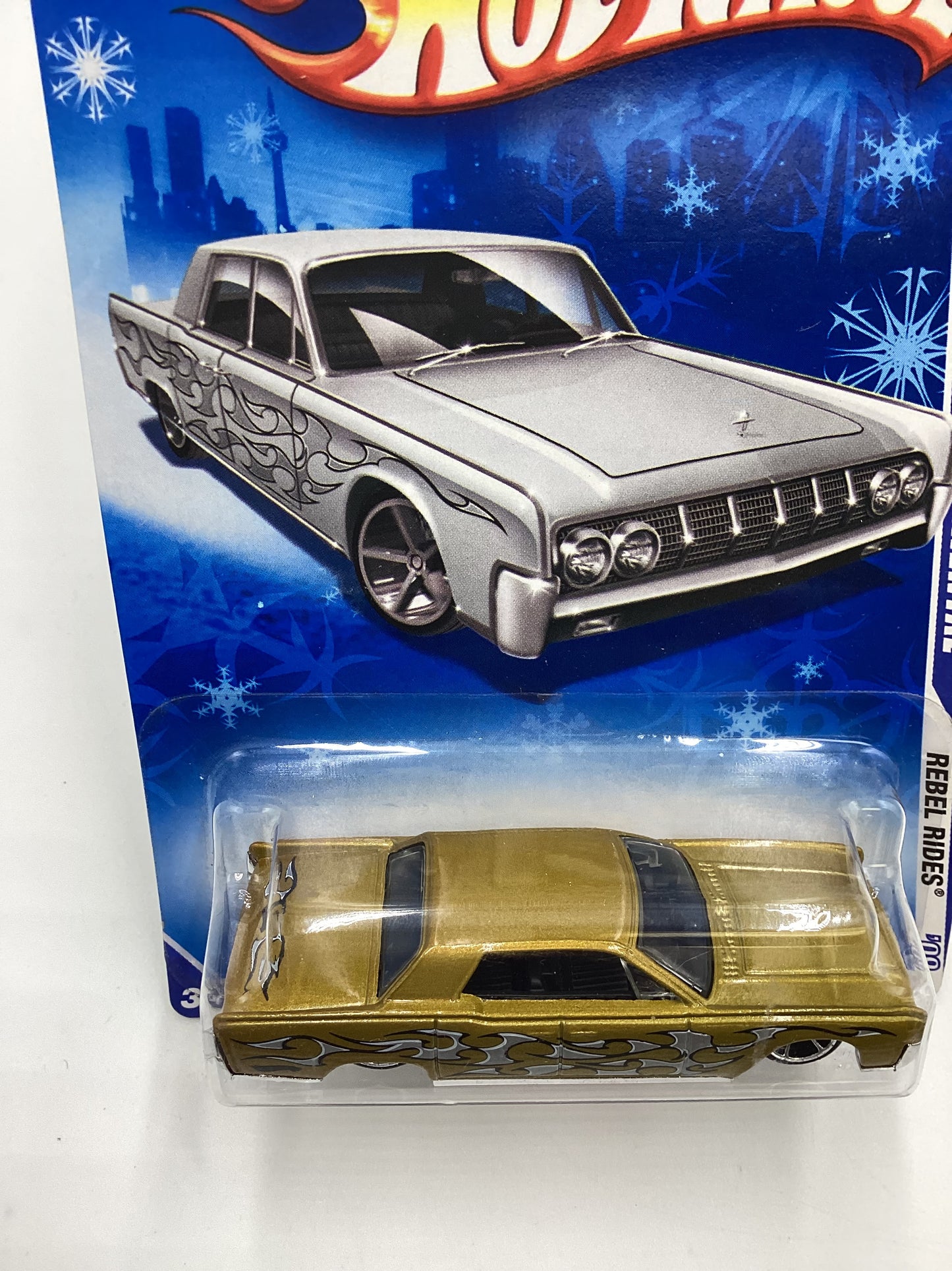 2009 Hot Wheels #140 64 Lincoln Continental Gold Snowflake Card Target Exclusive 236B