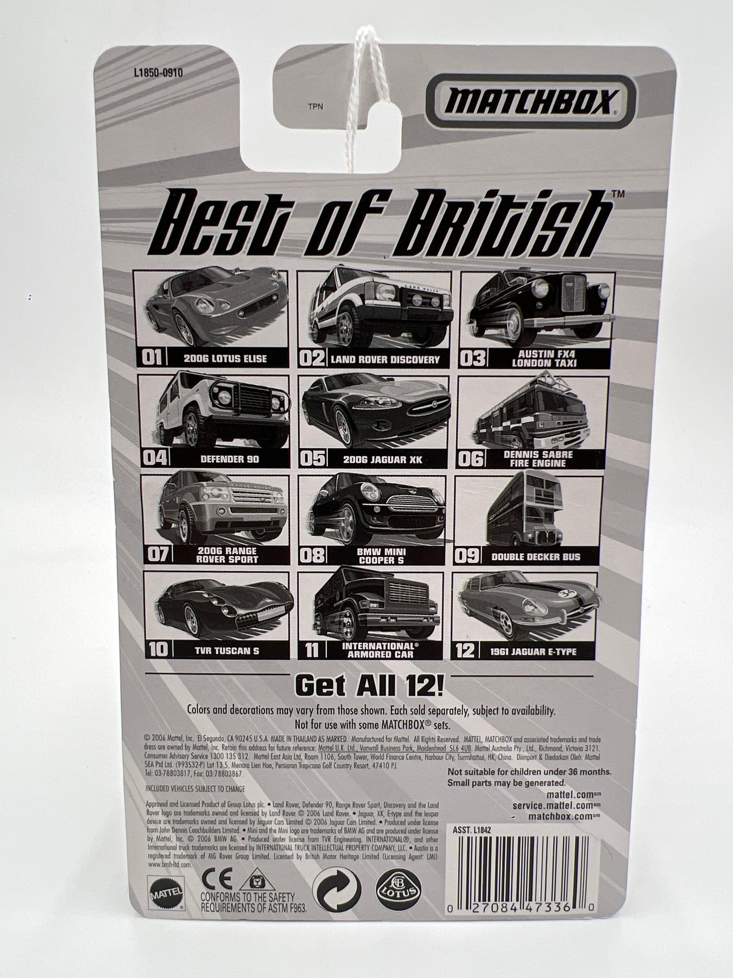 Matchbox Best Of British #7 2006 Range Rover Sport Silver 169A