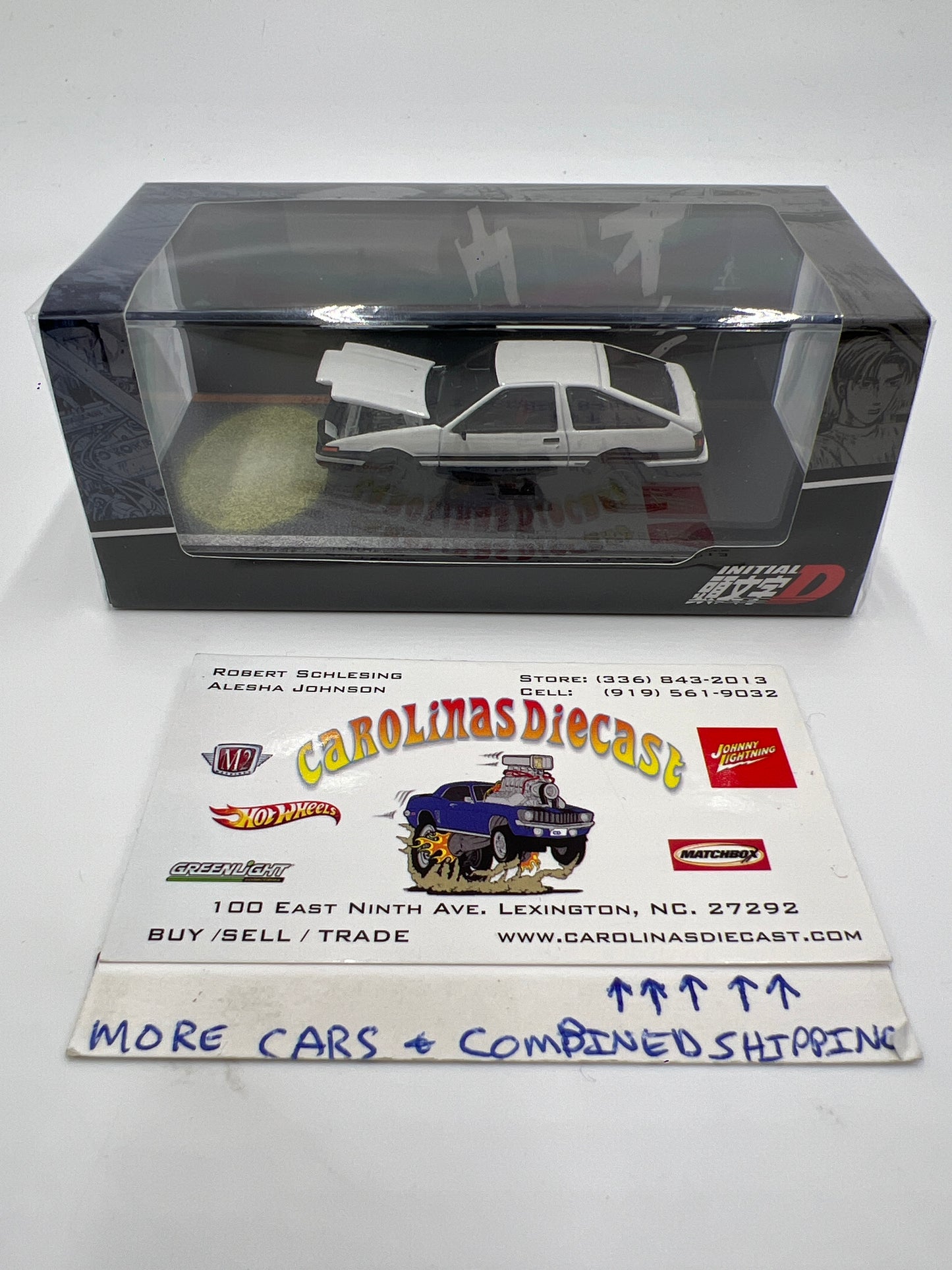 Hobby Japan 1/64 Initial D Toyota Sprinter Trueno AE86 White Sealed