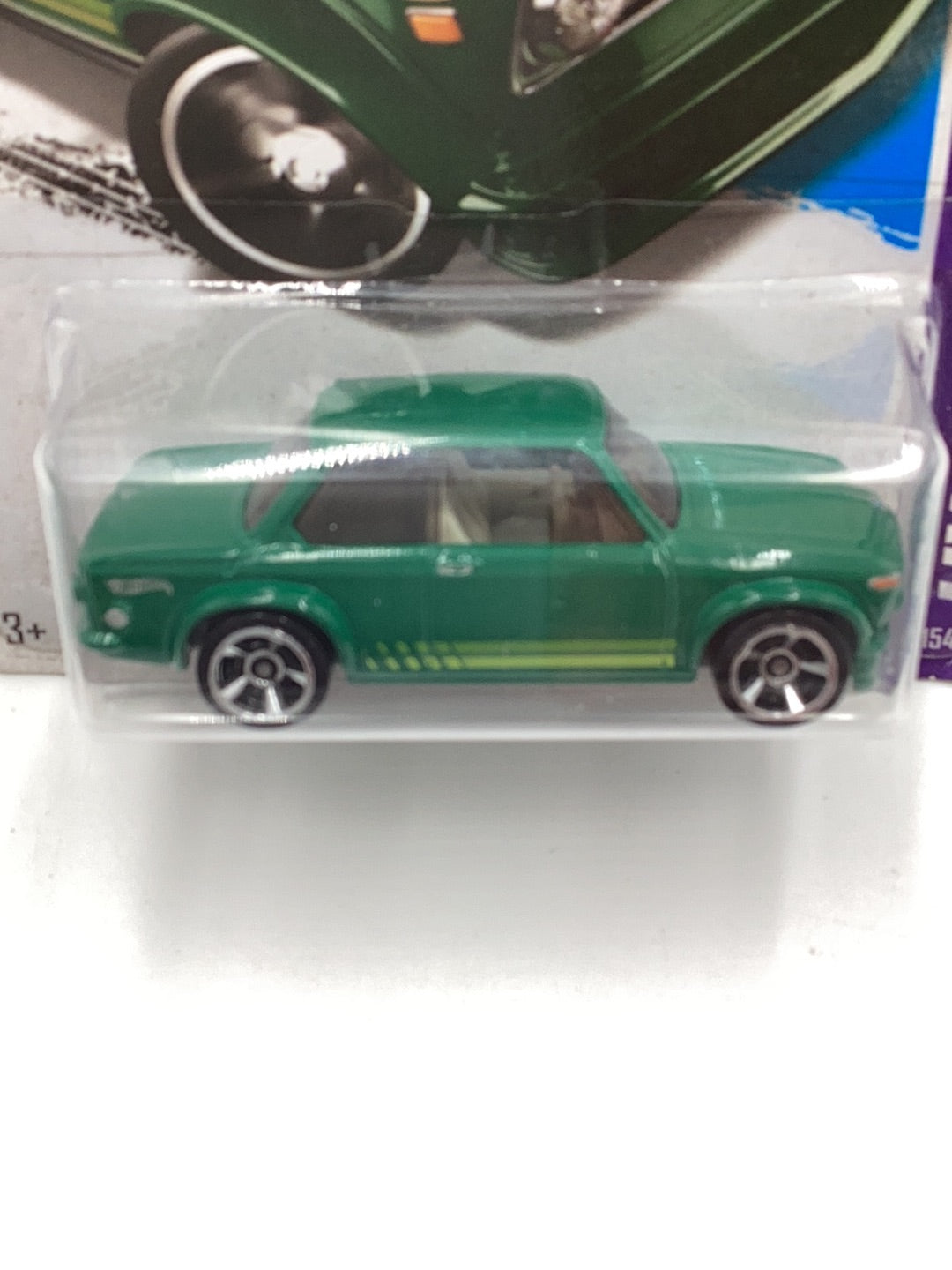 2013 hot wheels #154 BMW 2002 green 109F