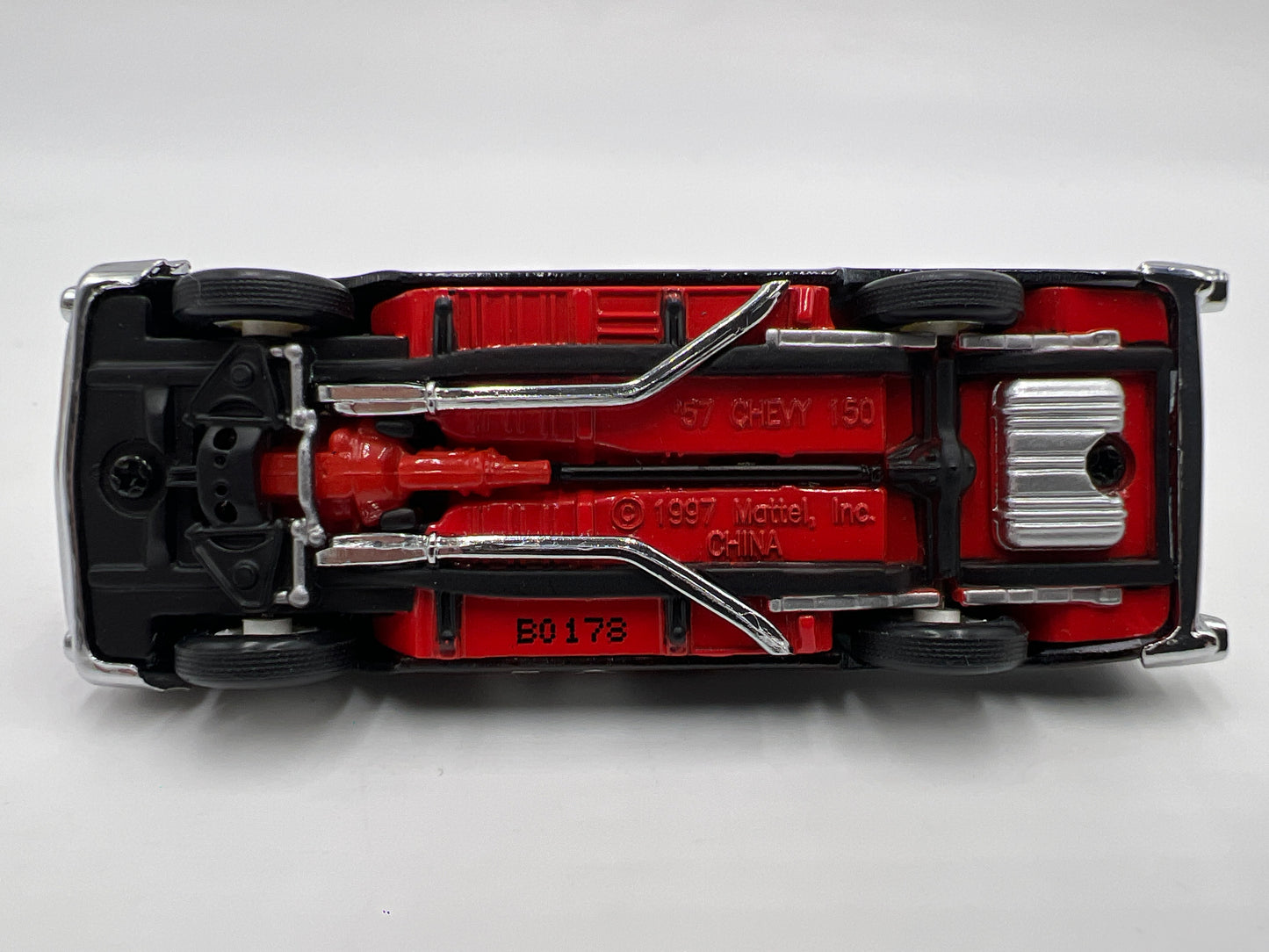 Hot Wheels 1/64 Premium Legends Vintage Record Holders 57 Chevy 150 Black/White Loose