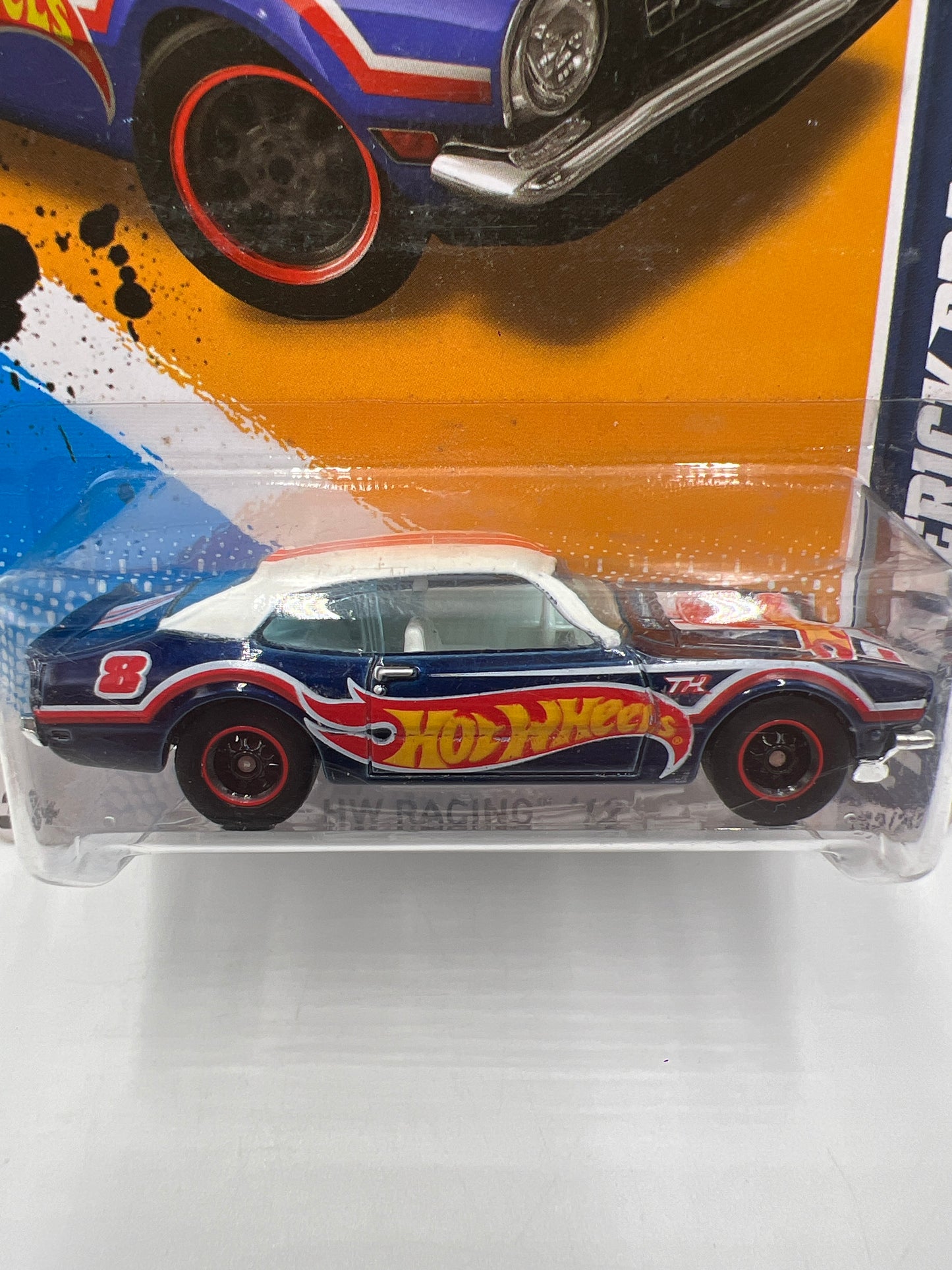 2012 Hot Wheels Super Treasure Hunt #179 71 Maverick Grabber Blue W/Protector