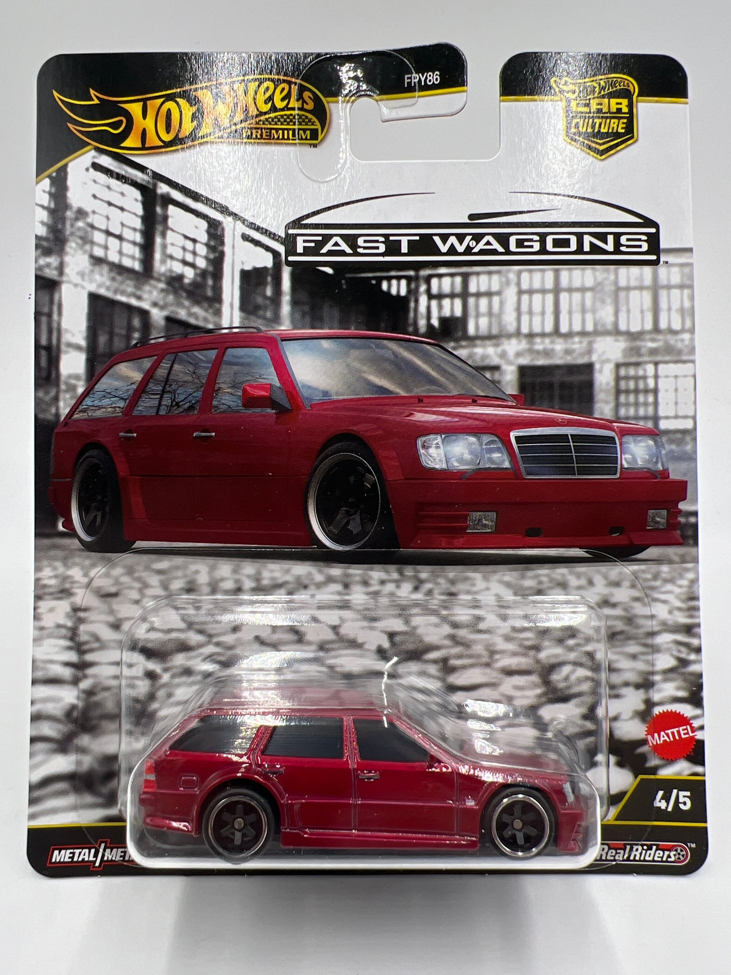 Hot Wheels Premium Fast Wagons #4 Mercedes-Benz E 36 AMG Red 251H