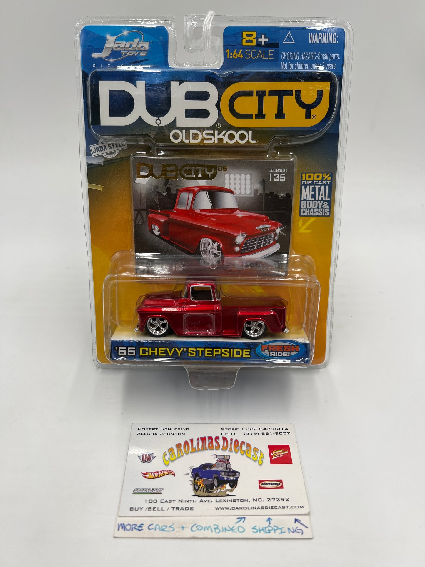 Jada Toys Dub City Old Skool Wave 13 #135 56 Chevy Stepside Red