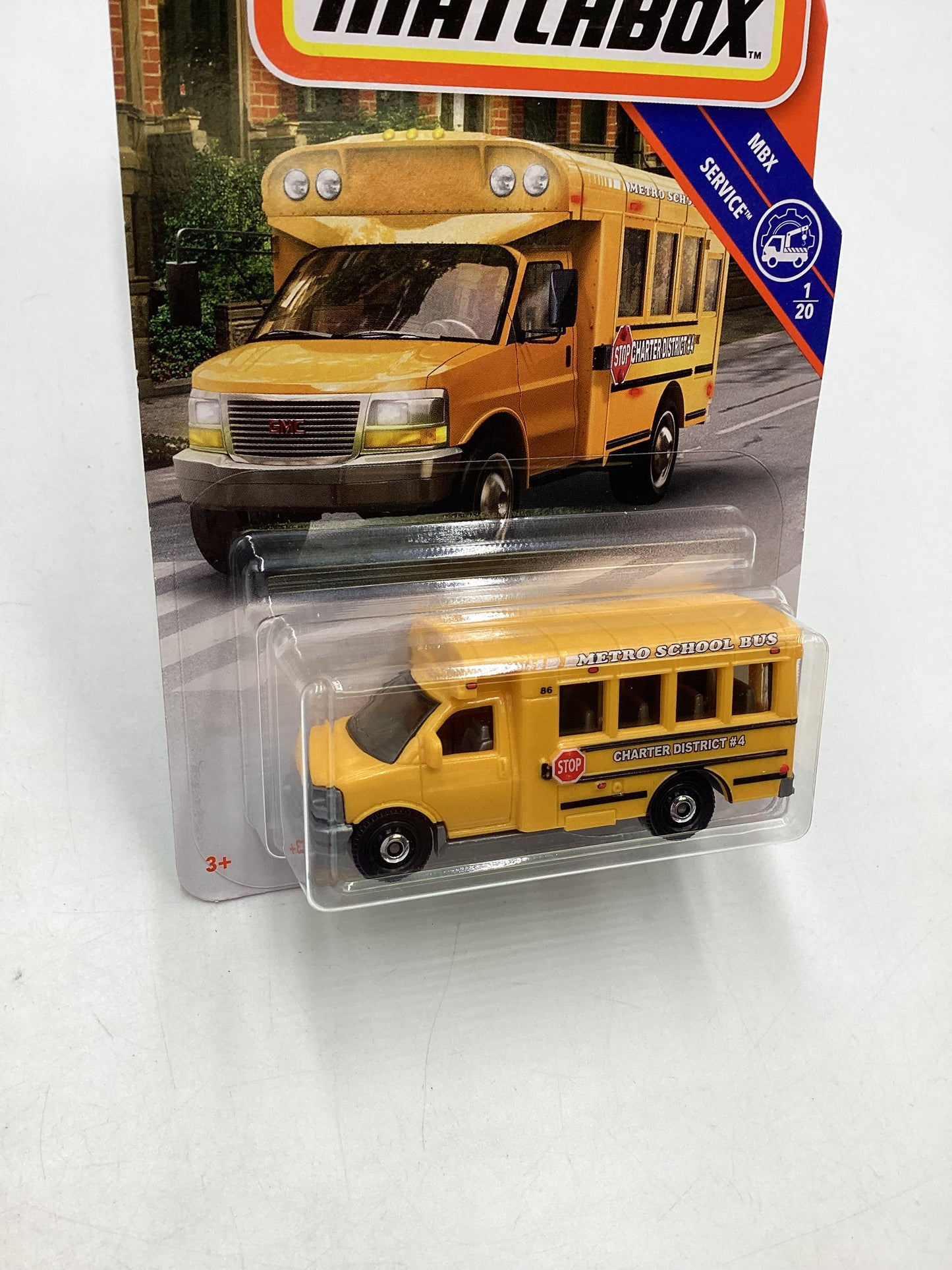 Matchbox MBX Service #1 GMC School Bus Yellow