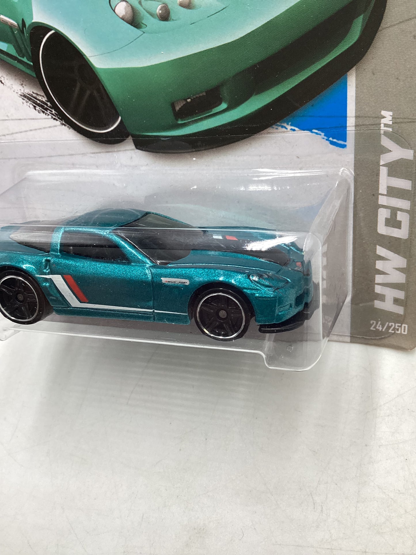 2013 Hot Wheels Factory Sealed #24 11 Corvette Grand Sport Teal 15B