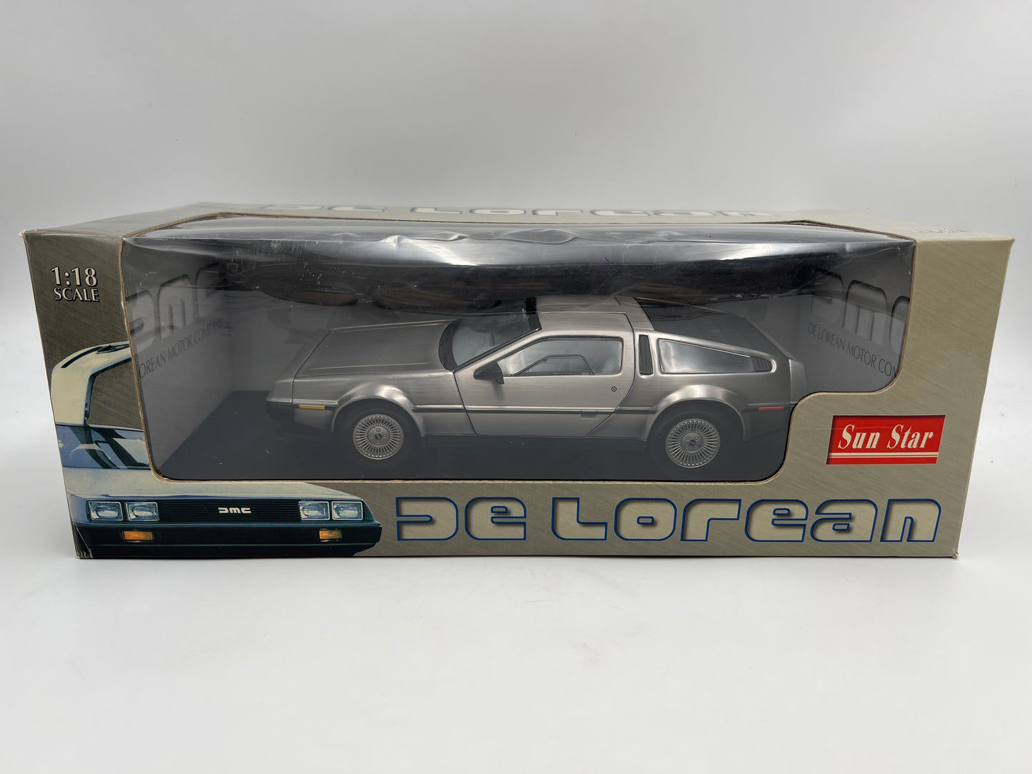 Sun Star 1:18 Scale 1981 DMC DeLorean LK Silver