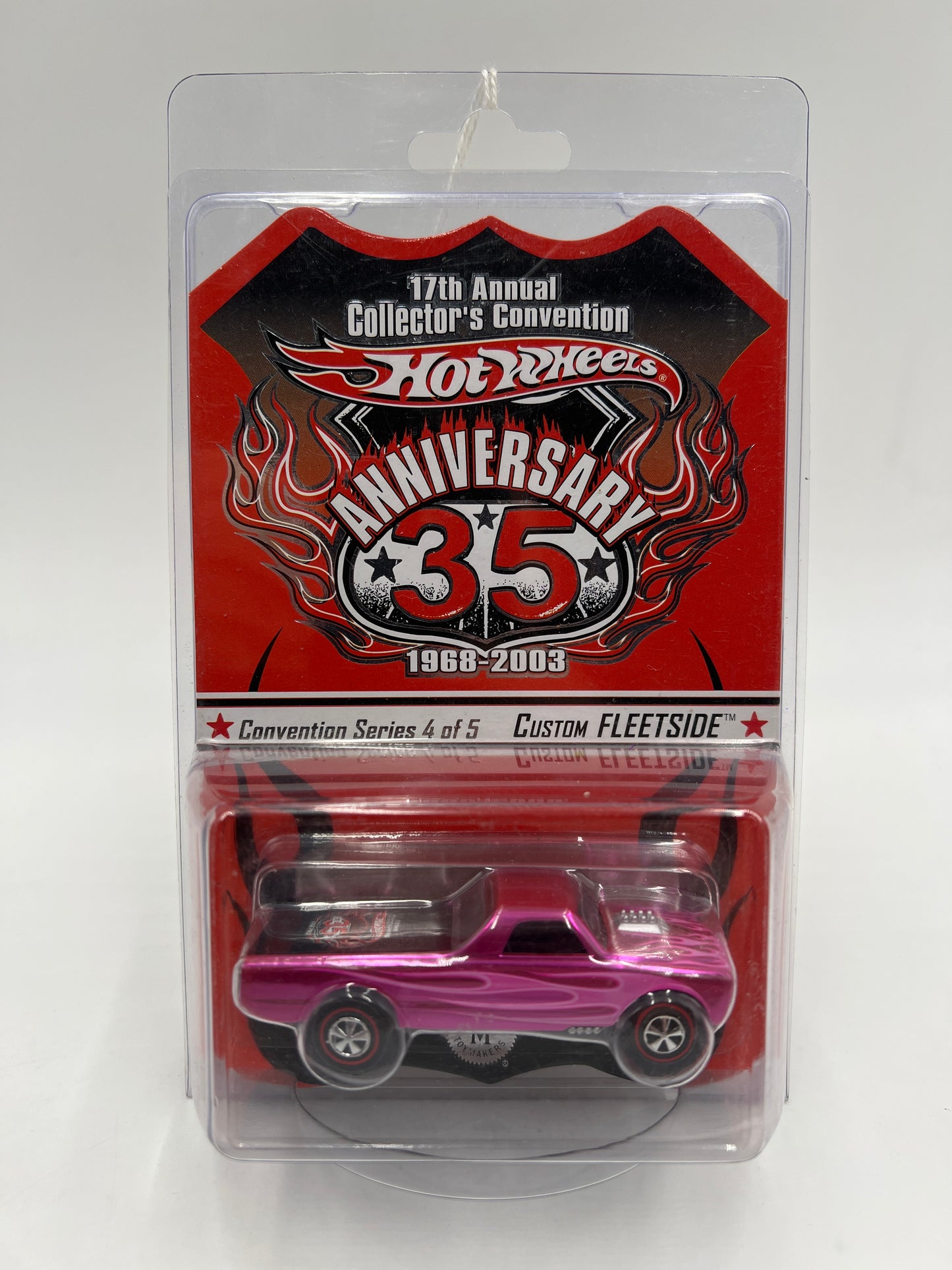 2003 Hot Wheels 17th Annual Collectors Convention #456/10000 Custom Fleetside Pink W/Protector