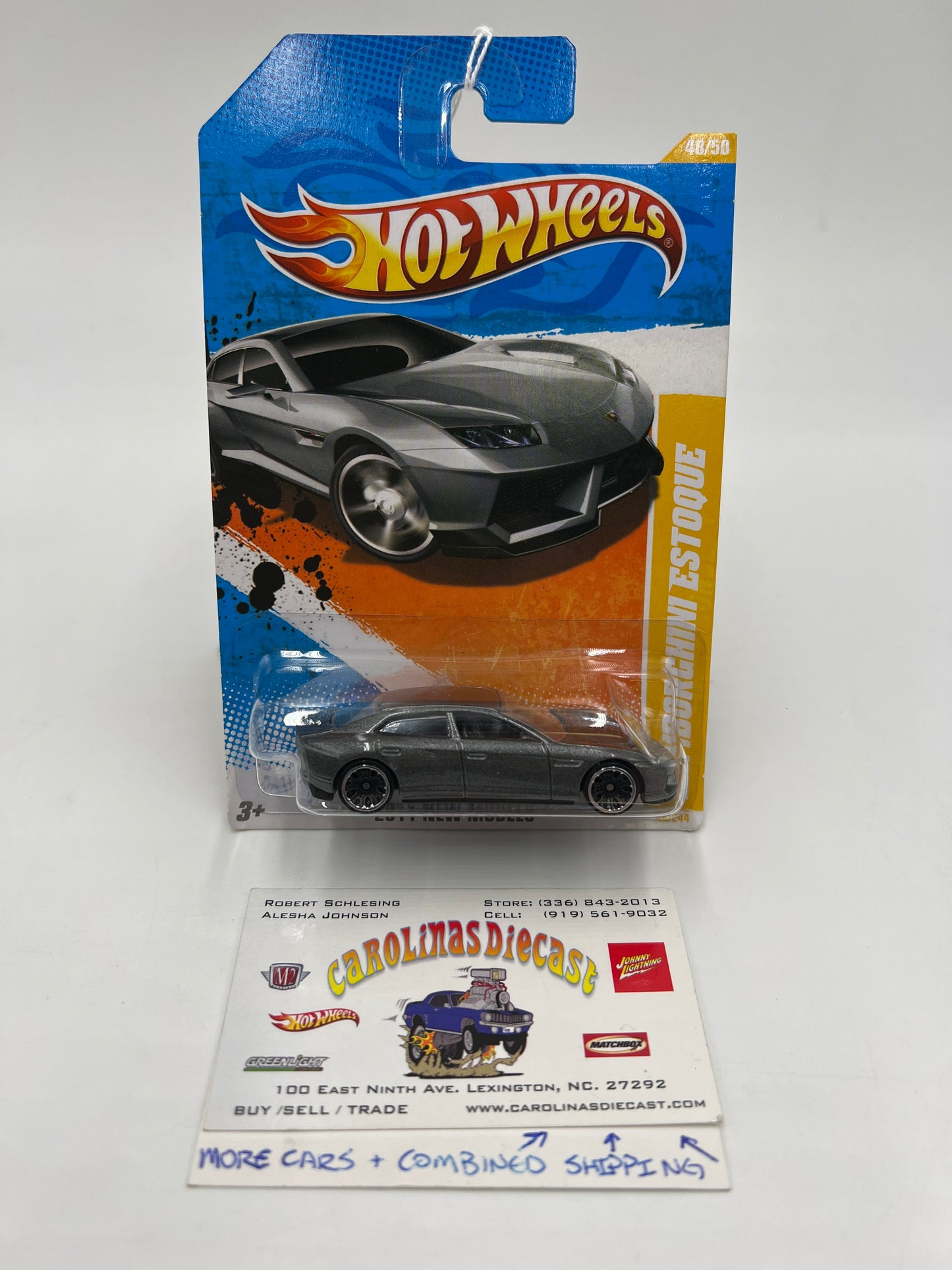 2011 Hot Wheels New Models #48 Lamborghini Estoque Gray 101A