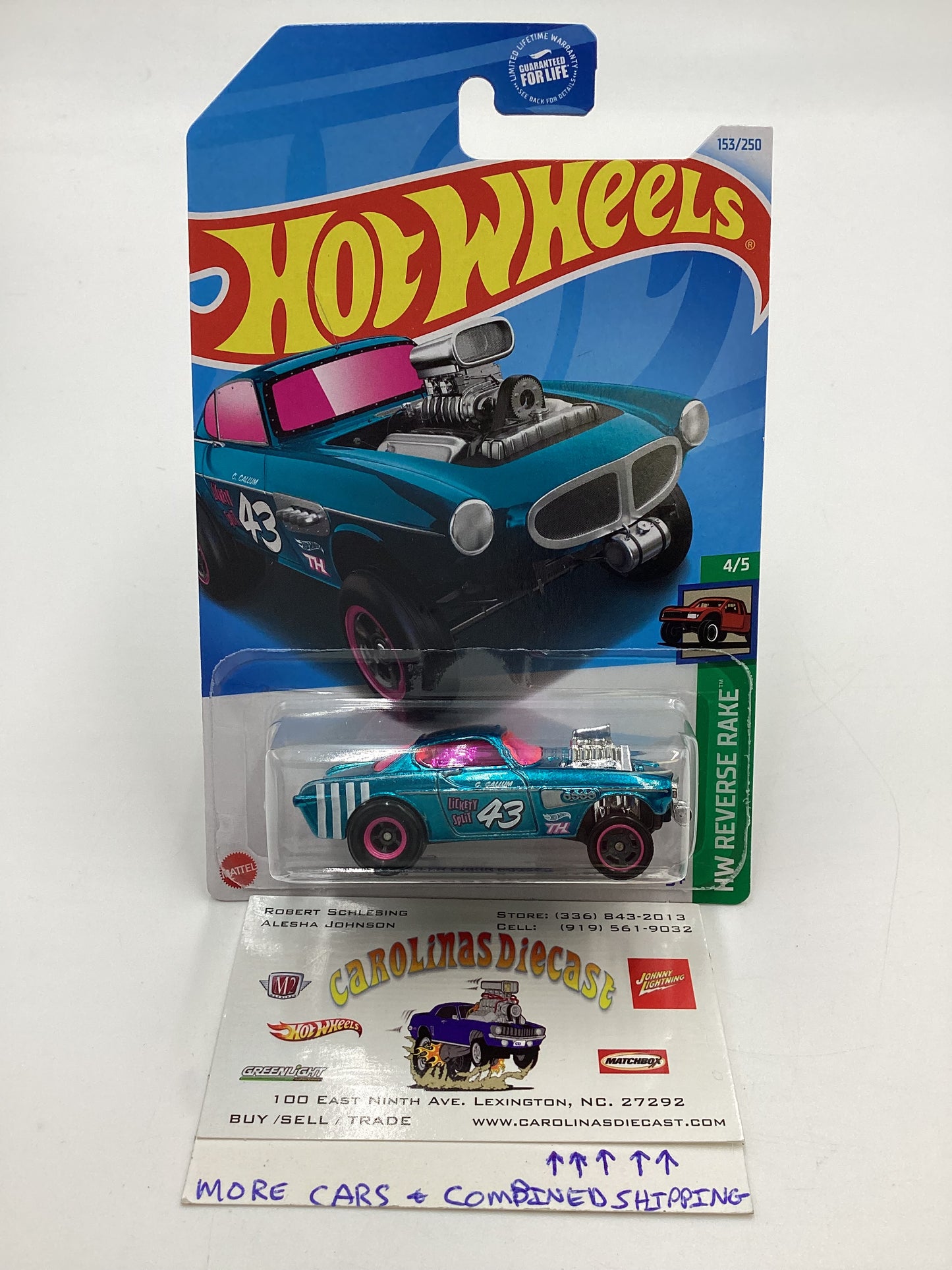 2024 Hot Wheels #153 Volvo P1800 Gasser Blue Super Treasure Hunt W/Protector