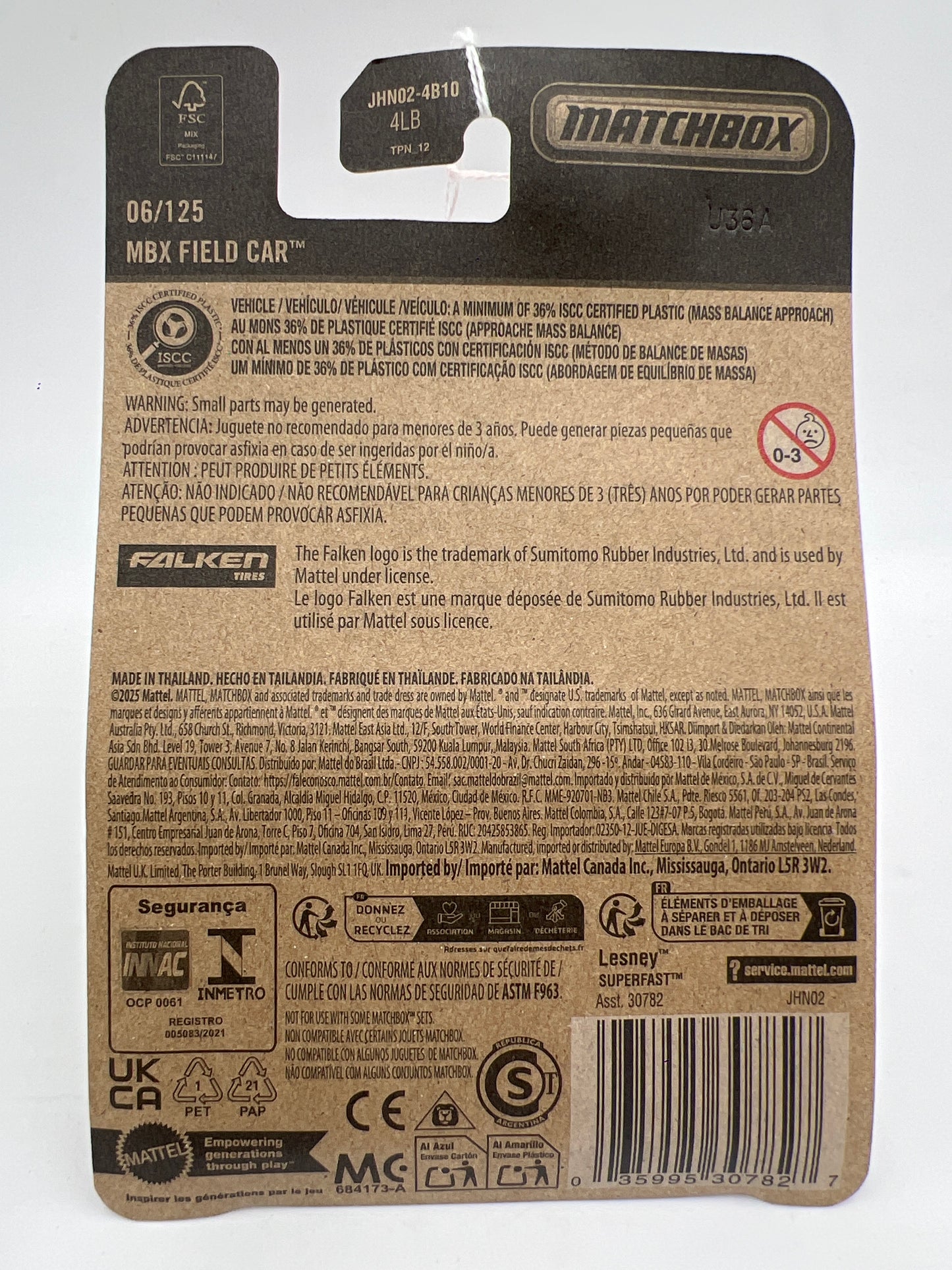 2026 Matchbox #6 MBX Field Car Green