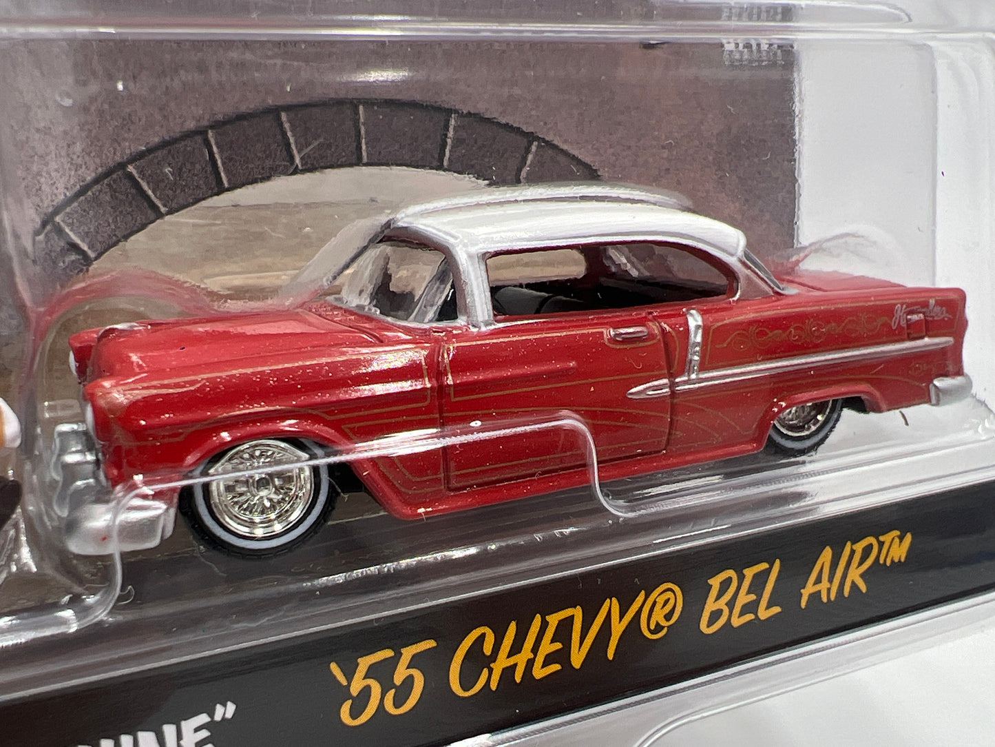 Greenlight x DGA Homie Rollerz 55 Chevy Bel Air Red & El Cholo/Spitshine 222A