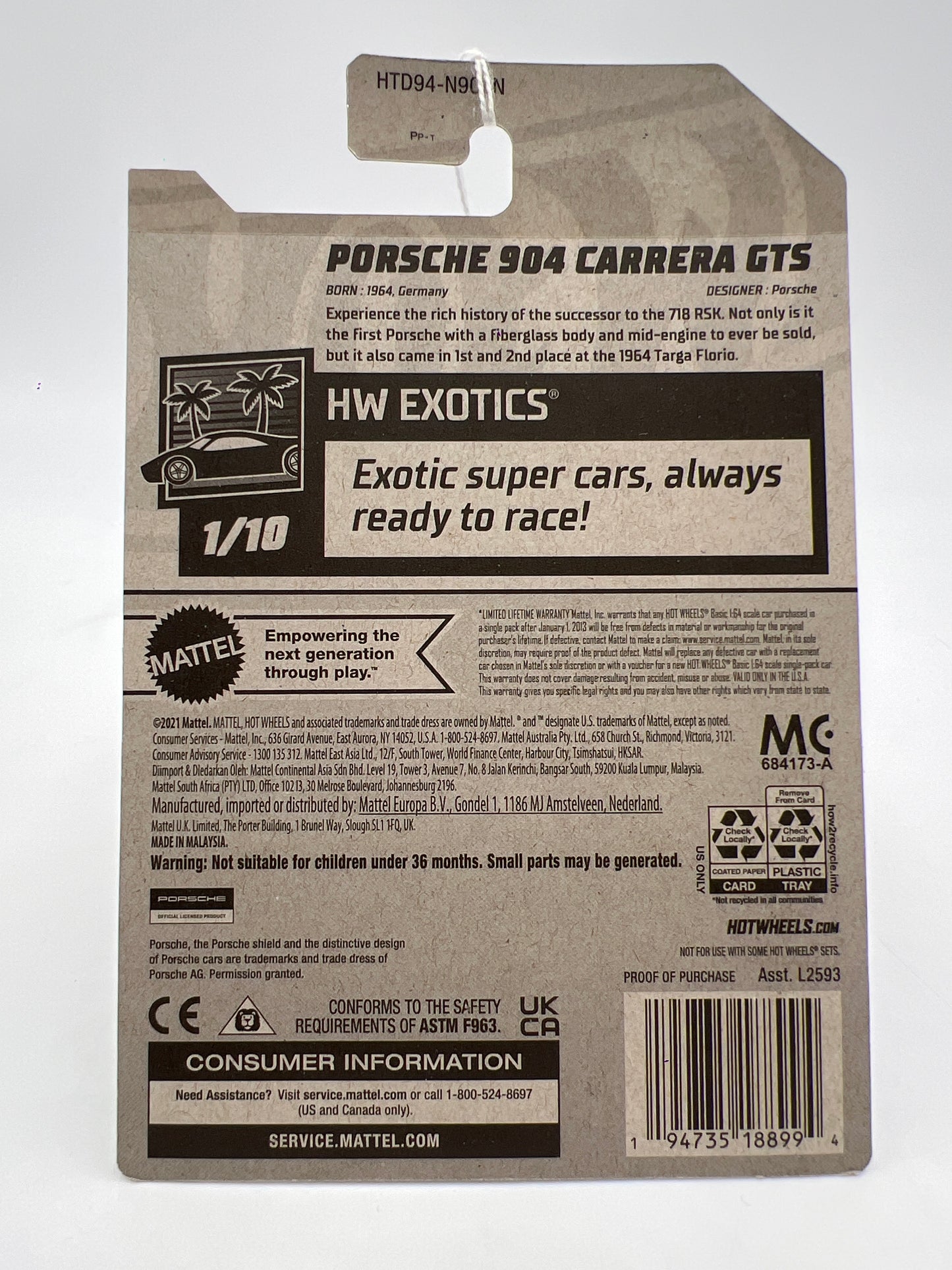 2024 Hot Wheels N Case #158 Porsche 904 Carrera GTS Red 101i