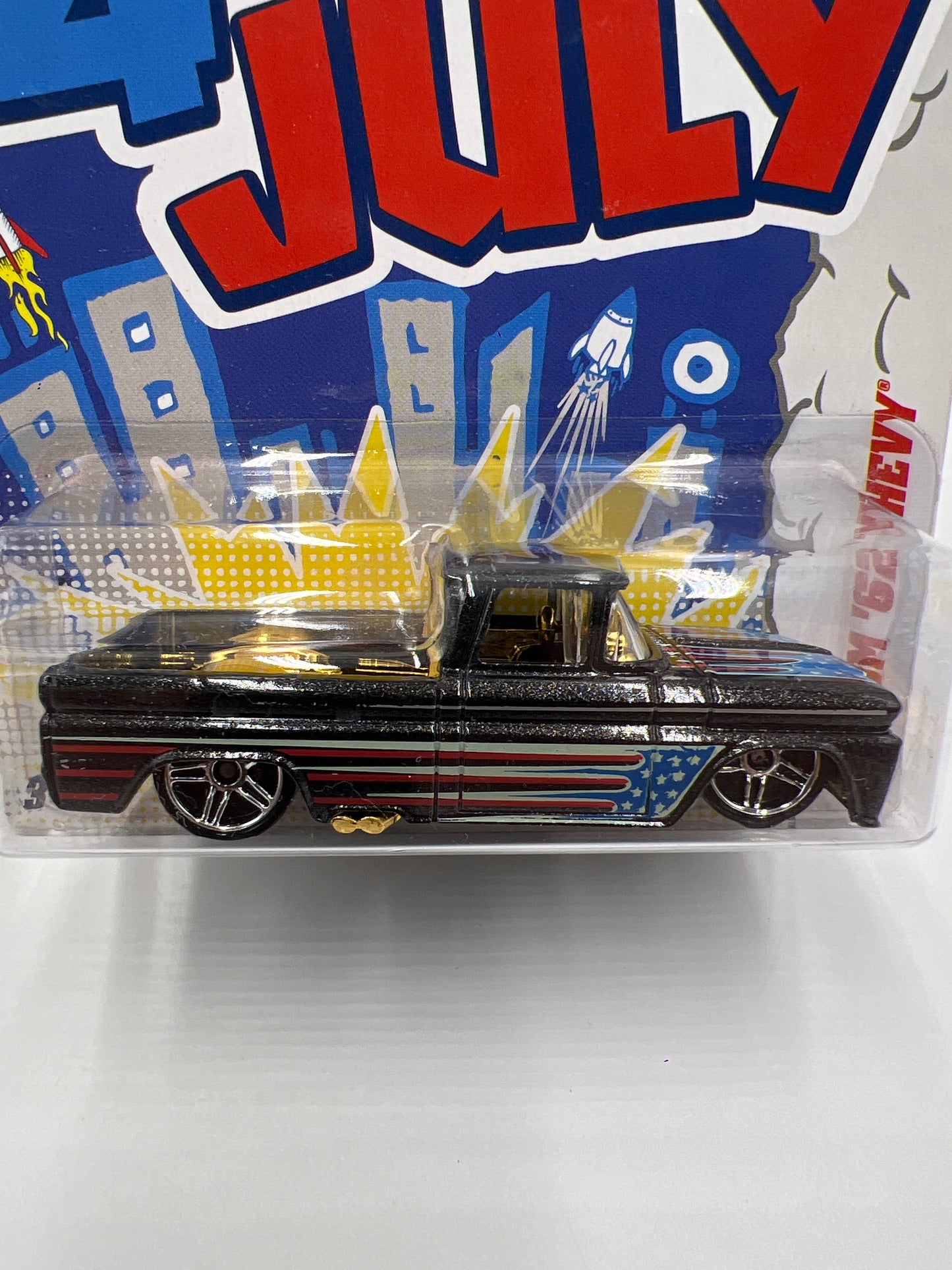 2012 Hot Wheels Kroger Exclusive 4th Of July #4 Custom 62 Chevy W/Peotector
